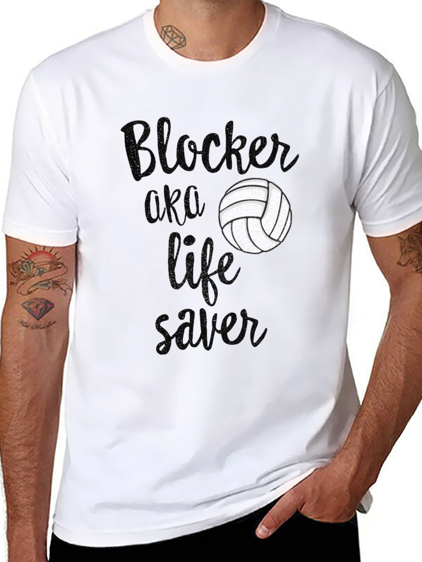 Blocker Volleyball Life Saver Graphic Tee