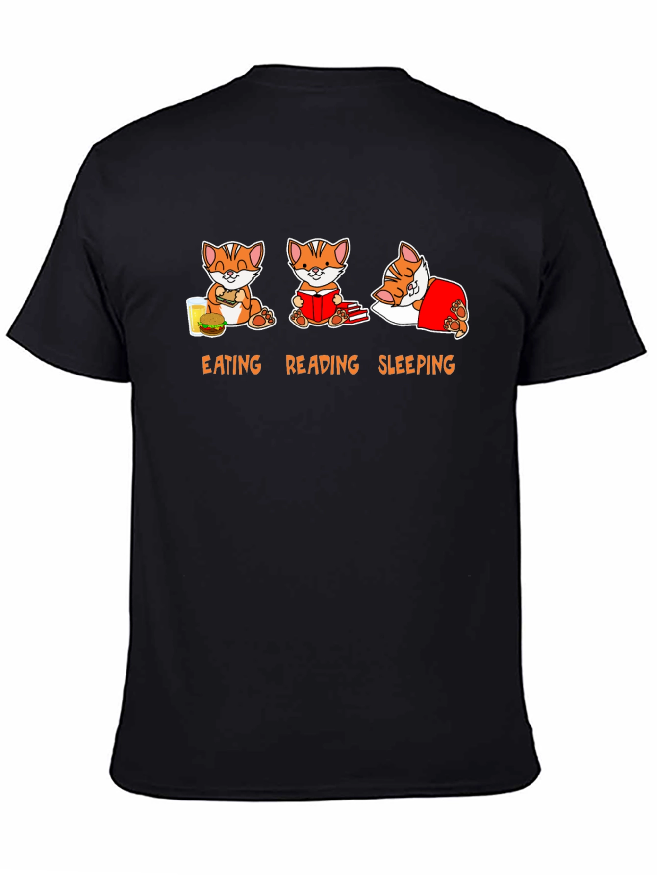 Eating Reading Sleeping Cat T-Shirt