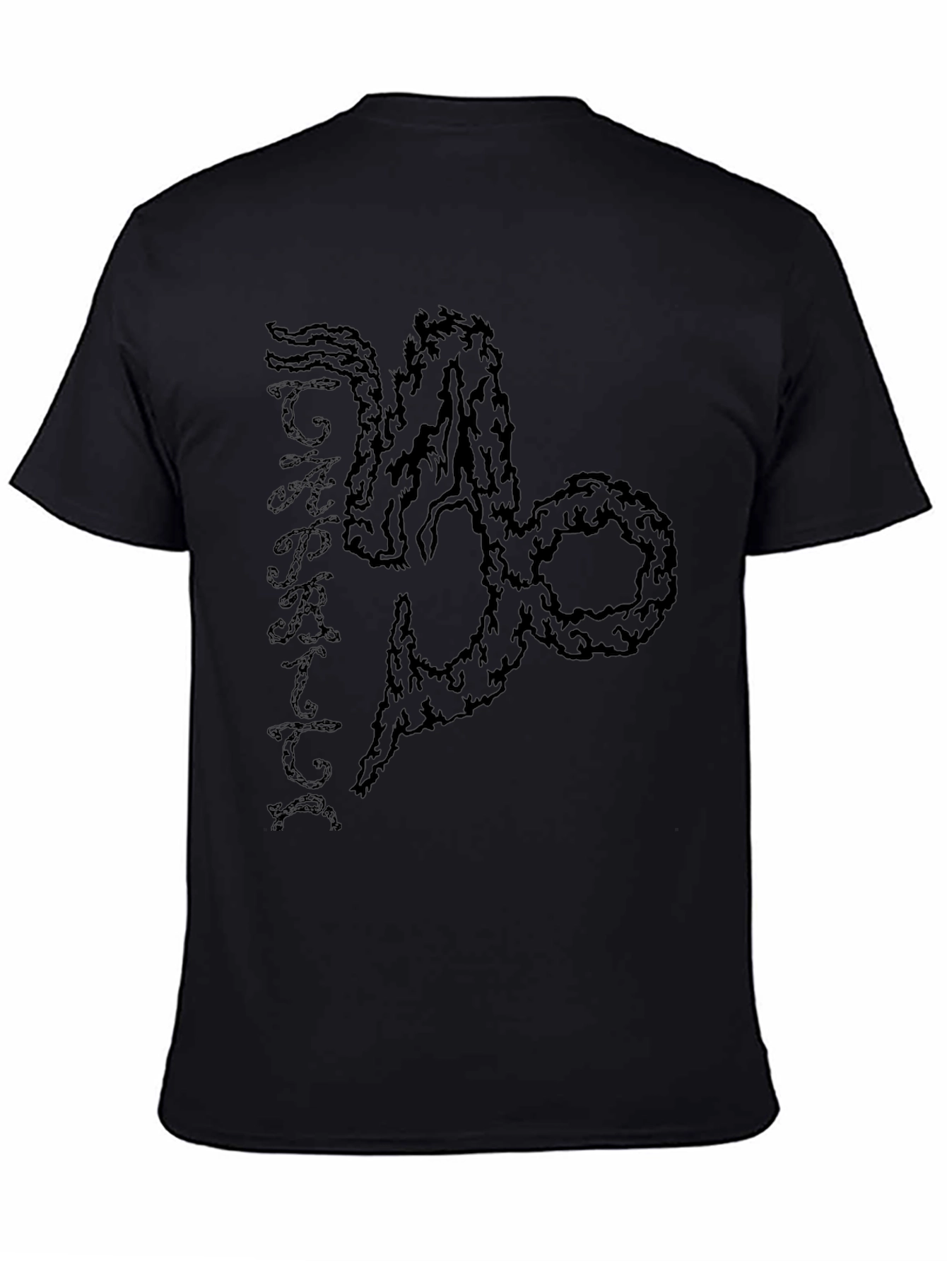 Black Capricorn Zodiac Graphic Tee