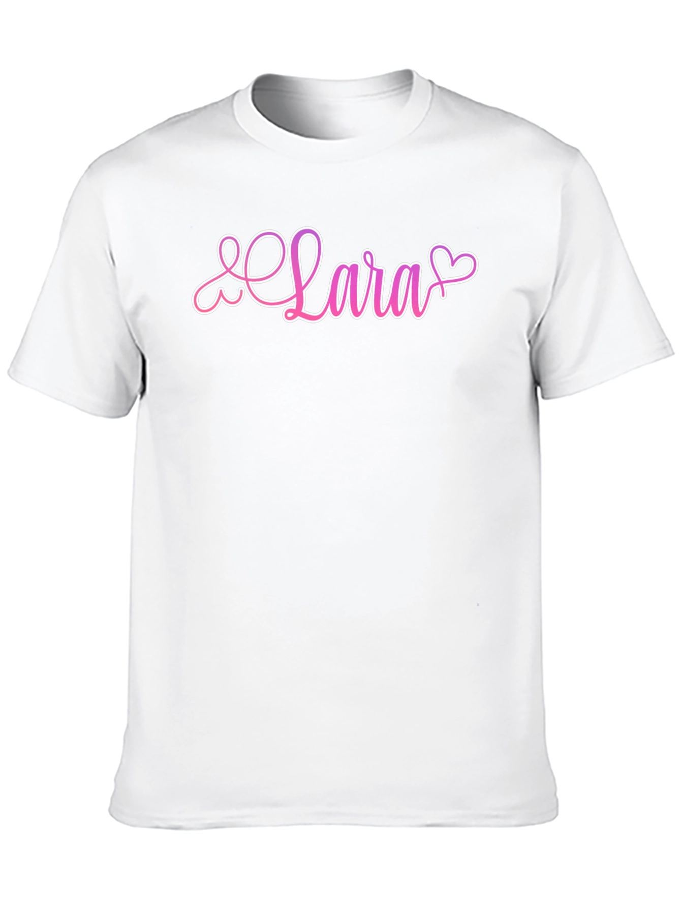 Lara Heart Graphic Black T-Shirt
