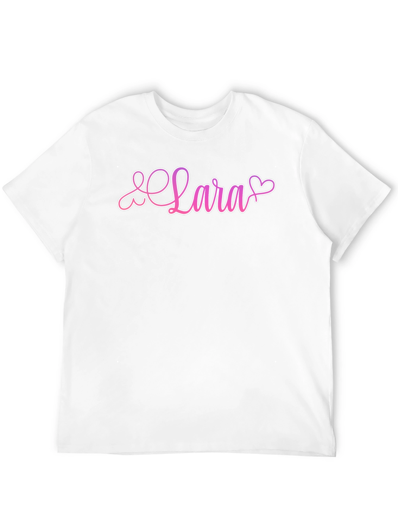 Lara Heart Graphic Black T-Shirt