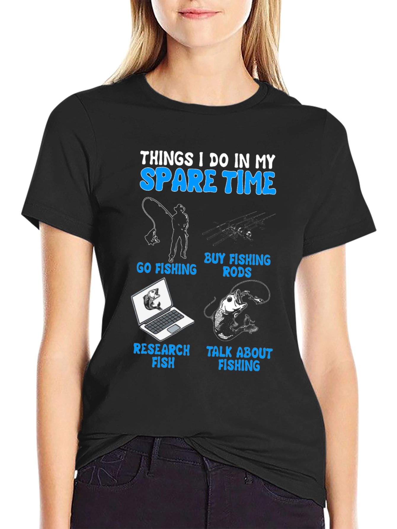 Fishing Spare Time T-Shirt: Fish Lover Apparel