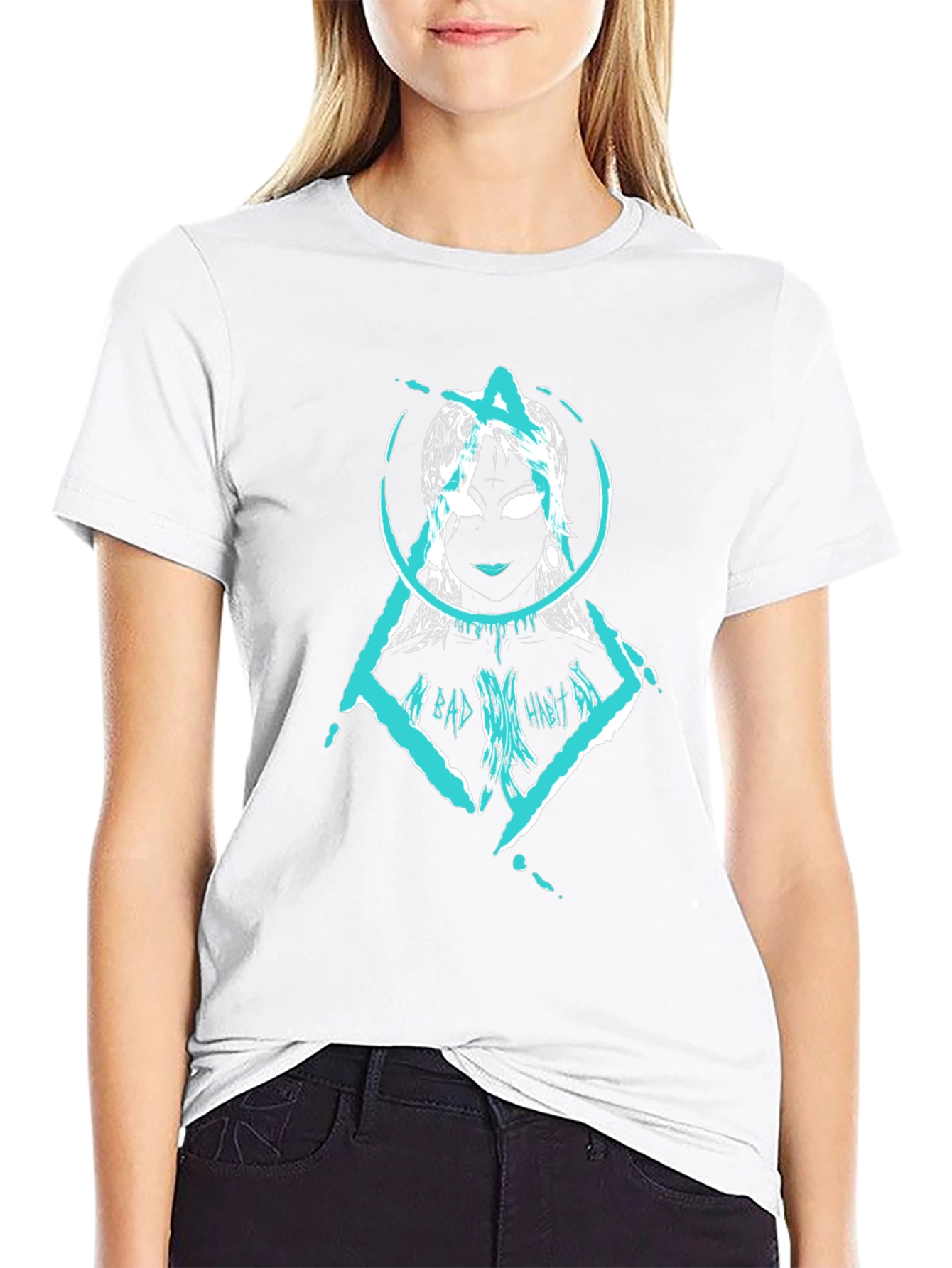 Edgy Graphic Tee: Dark Art Aesthetic T-Shirt