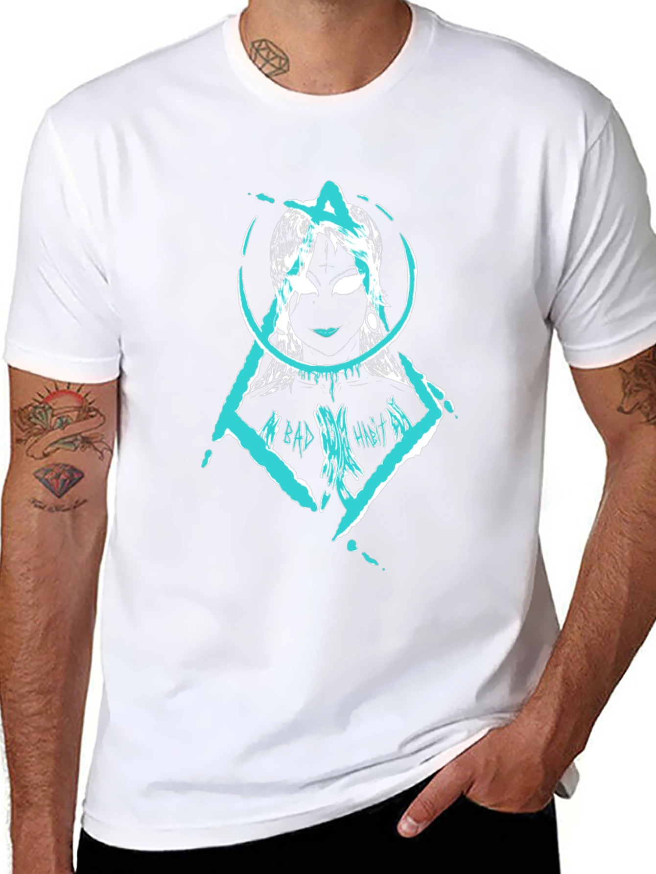 Edgy Graphic Tee: Dark Art Aesthetic T-Shirt