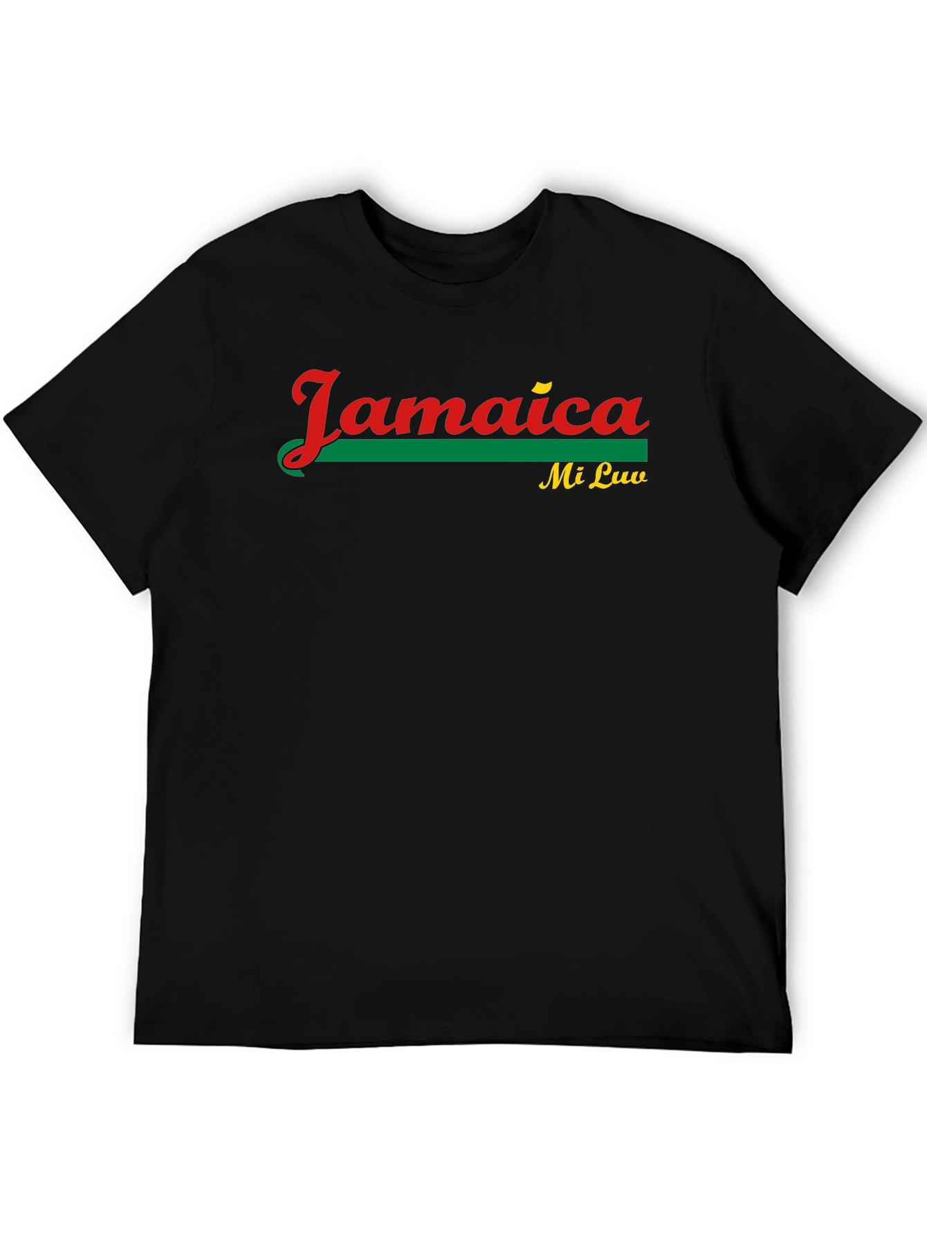 Jamaica Mi Luv Black Graphic Tee