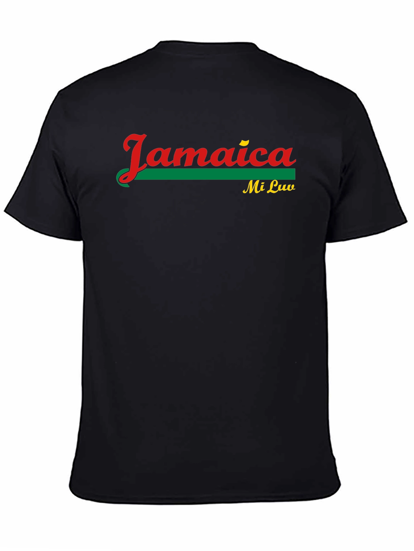 Jamaica Mi Luv Black Graphic Tee