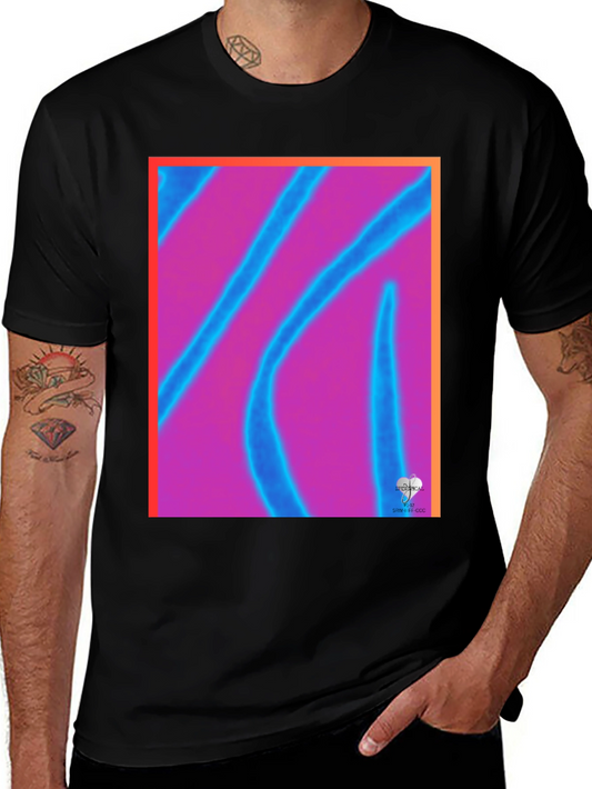 Abstract Graphic Tee - Vibrant Colors Modern Design