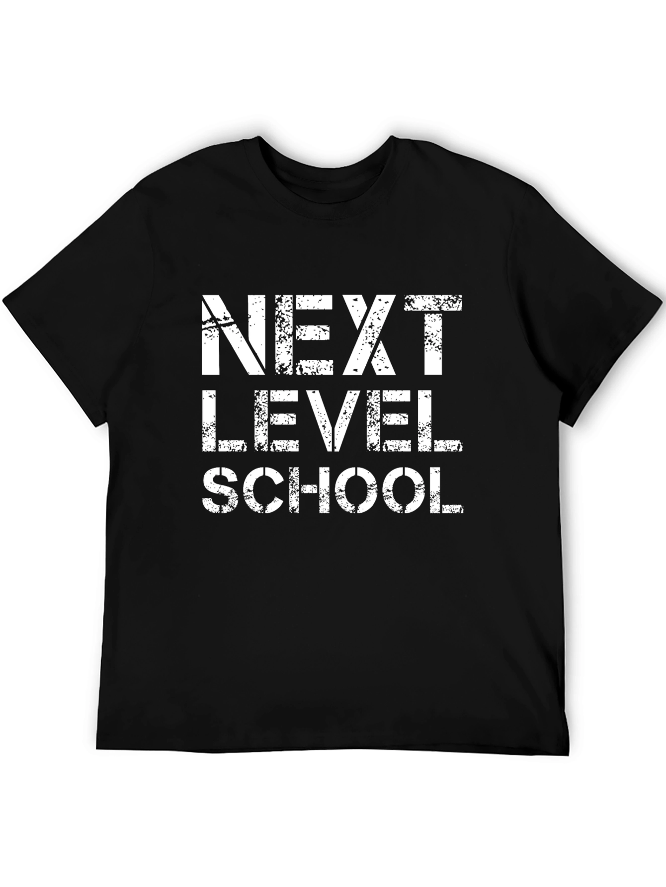 Next Level School T-Shirt - Black Graphic Tee