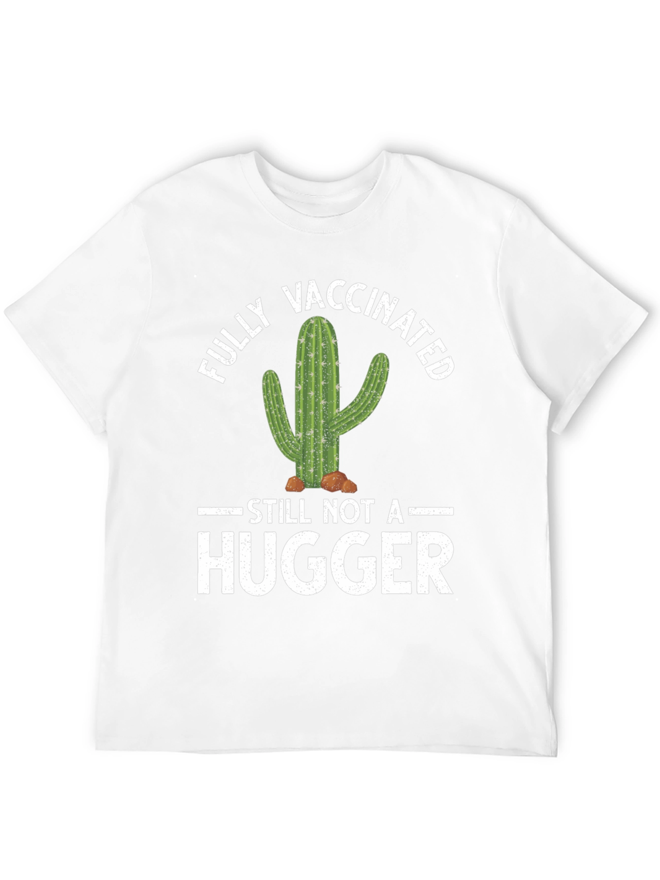 Vaccinated Cactus Graphic Tee - Not A Hugger