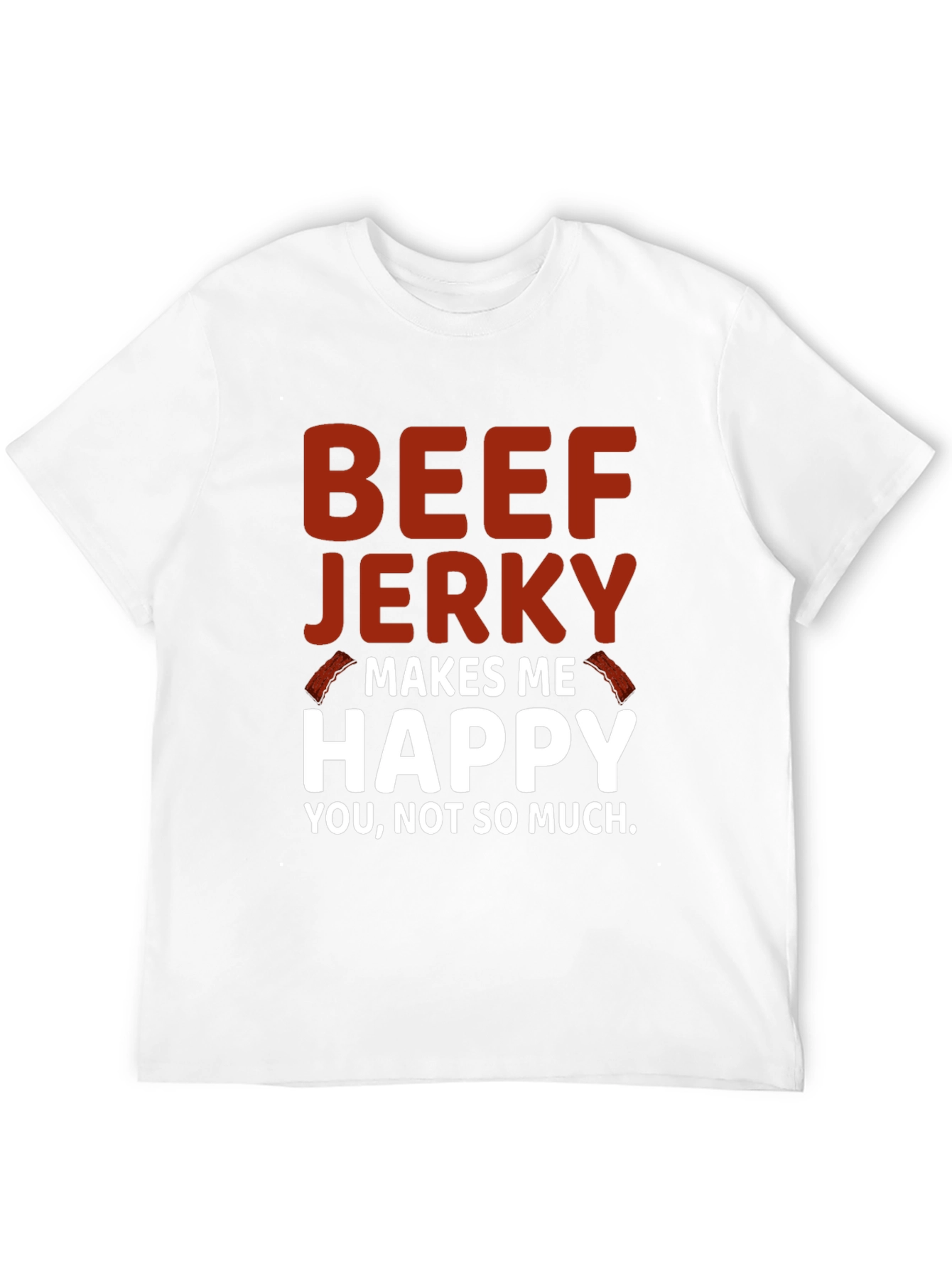 Beef Jerky Makes Me Happy Graphic Tee