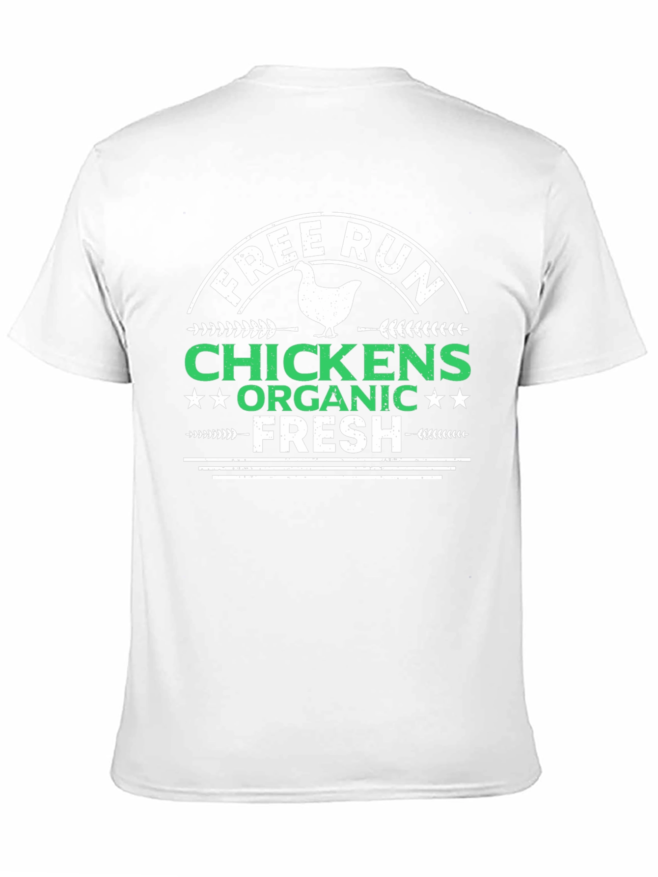 Free Run Chickens Organic Fresh Black T-Shirt