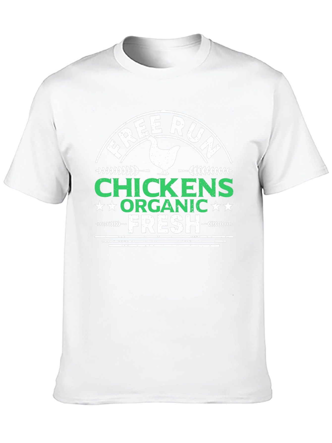 Free Run Chickens Organic Fresh Black T-Shirt