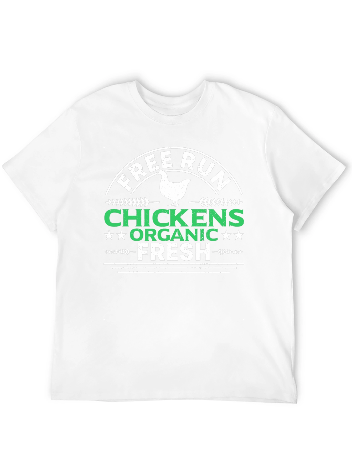 Free Run Chickens Organic Fresh Black T-Shirt