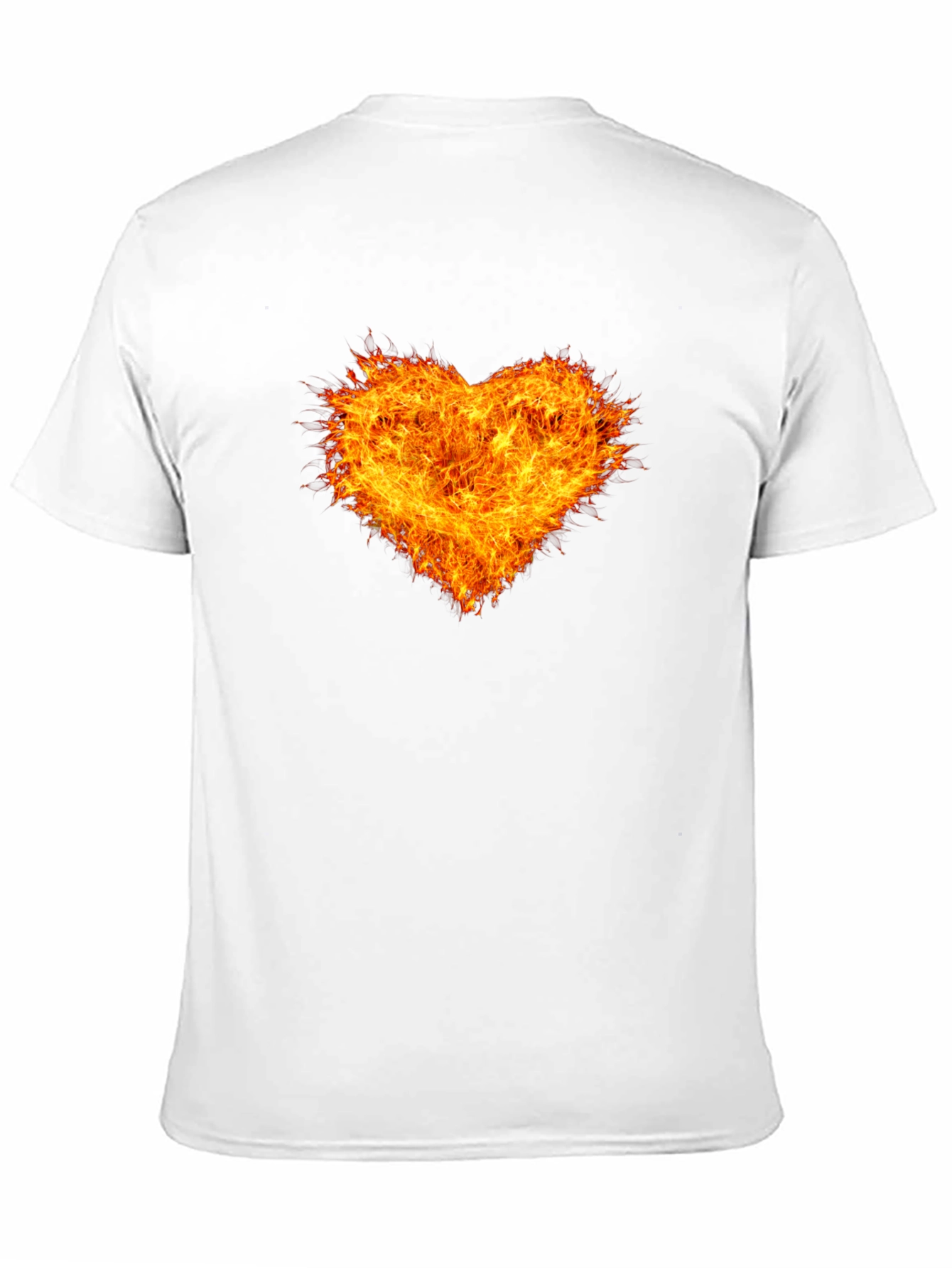 Fiery Heart Black T-Shirt