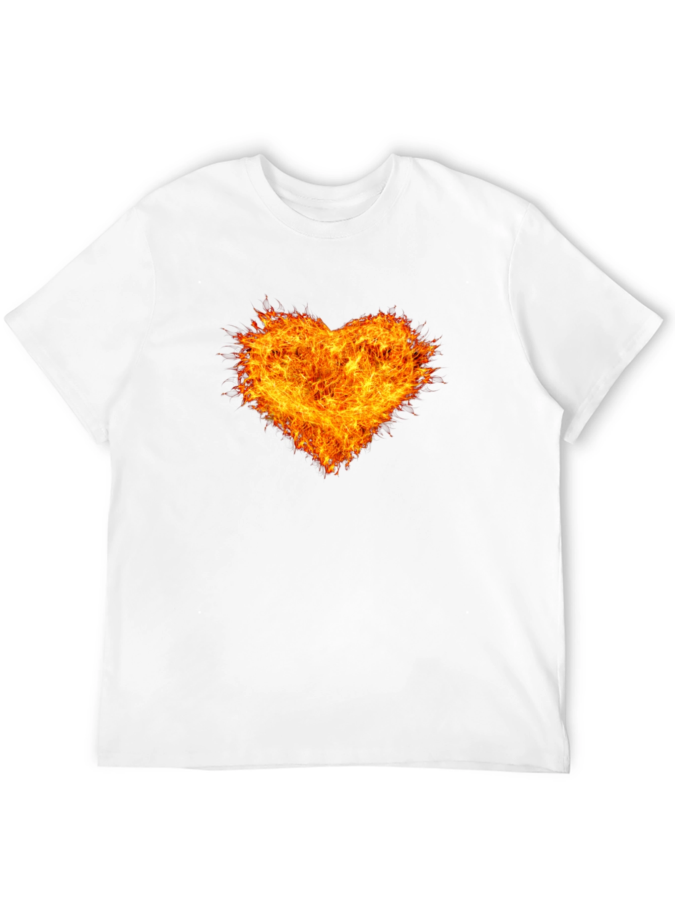 Fiery Heart Black T-Shirt