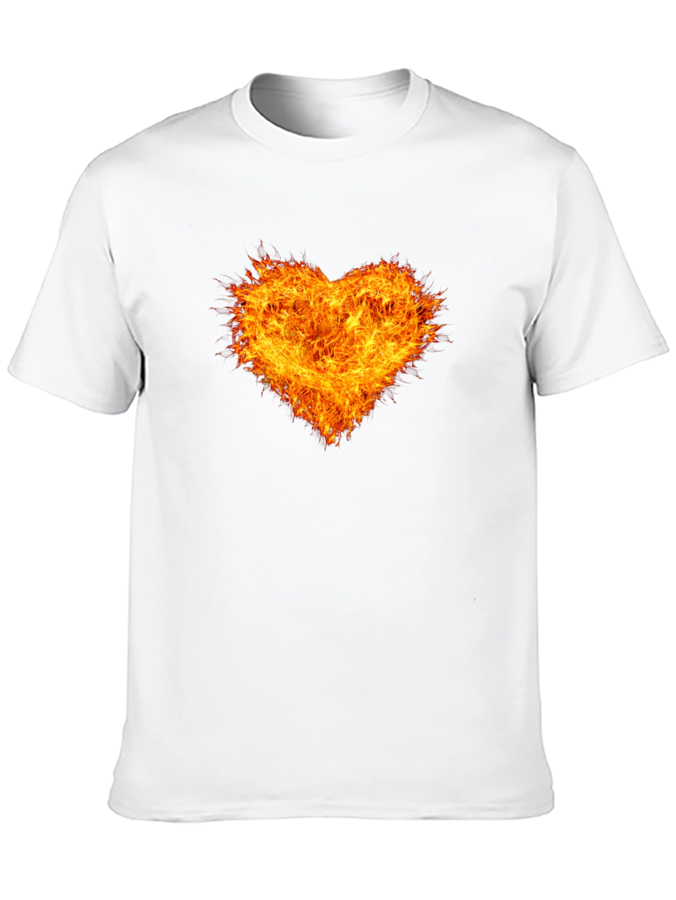 Fiery Heart Black T-Shirt