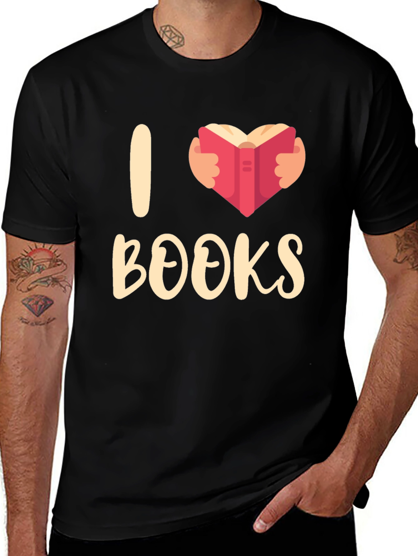 I Heart Books T-Shirt - Book Lover Apparel