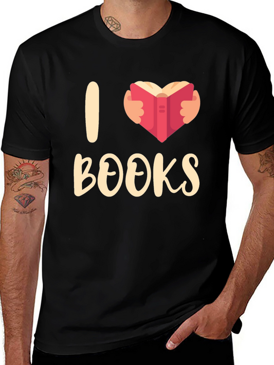 I Heart Books T-Shirt - Book Lover Apparel