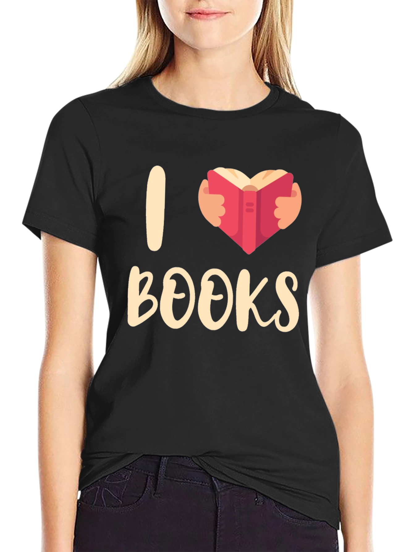 I Heart Books T-Shirt - Book Lover Apparel