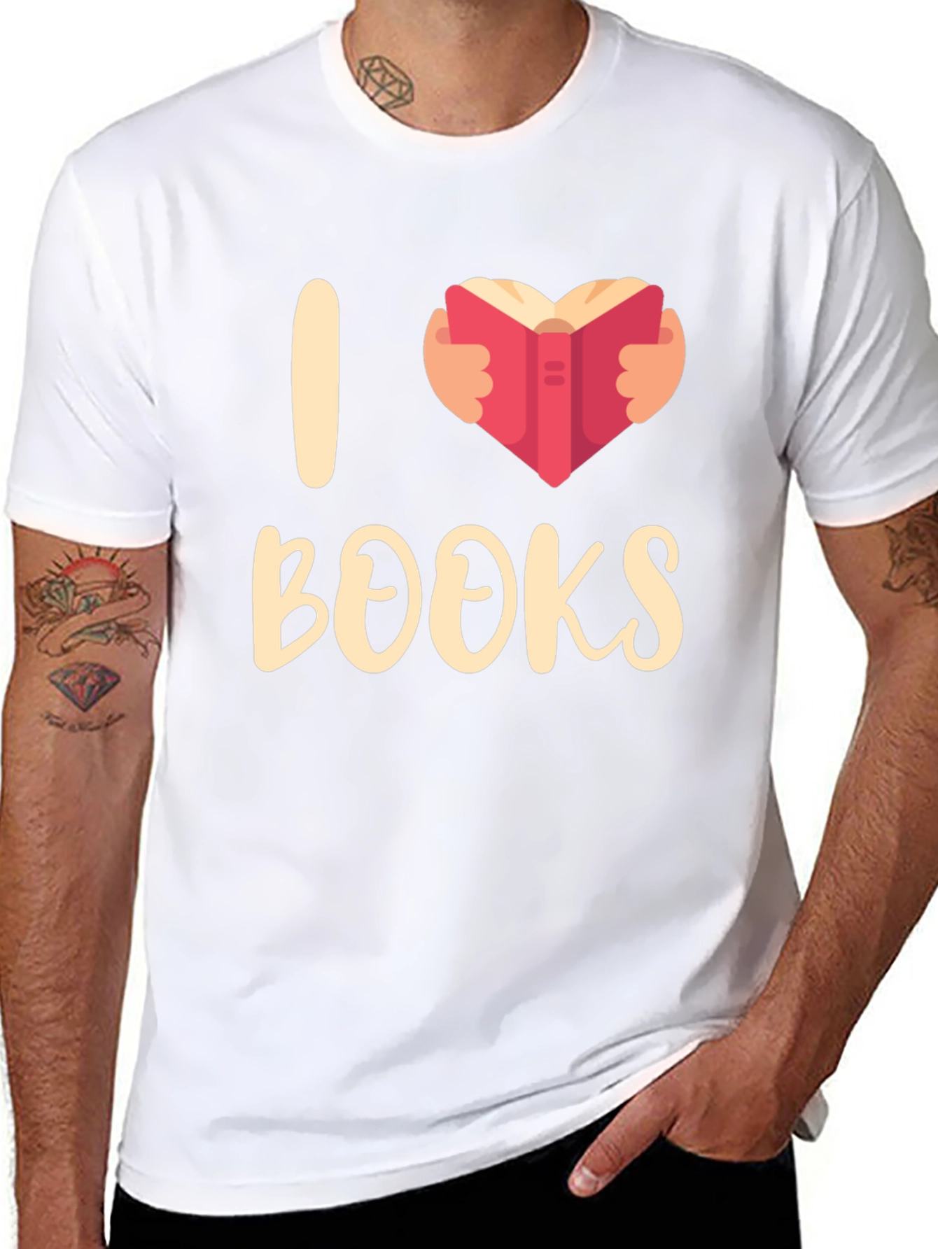 I Heart Books T-Shirt - Book Lover Apparel