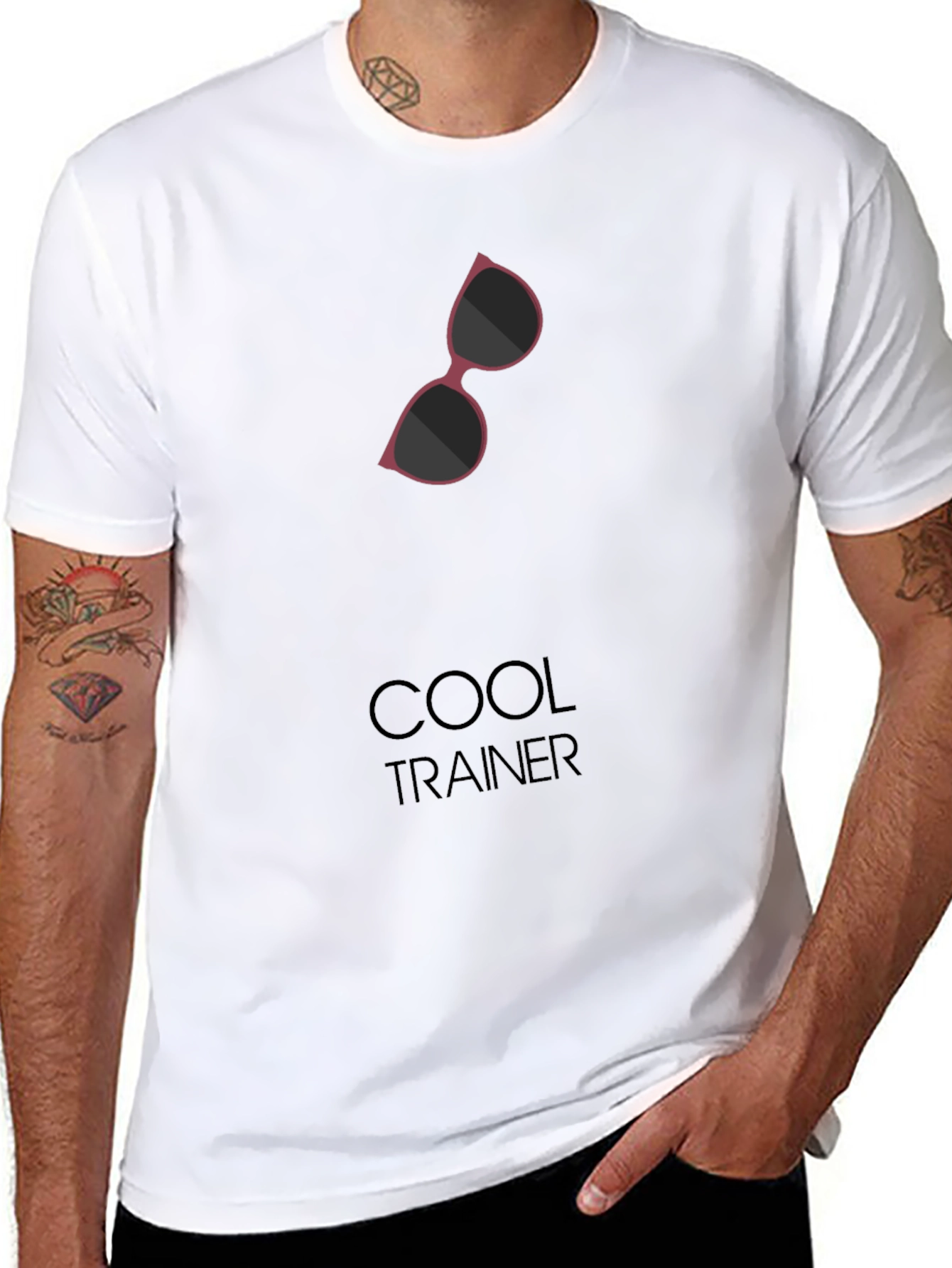Cool Trainer Graphic Tee - Black Casual T-Shirt