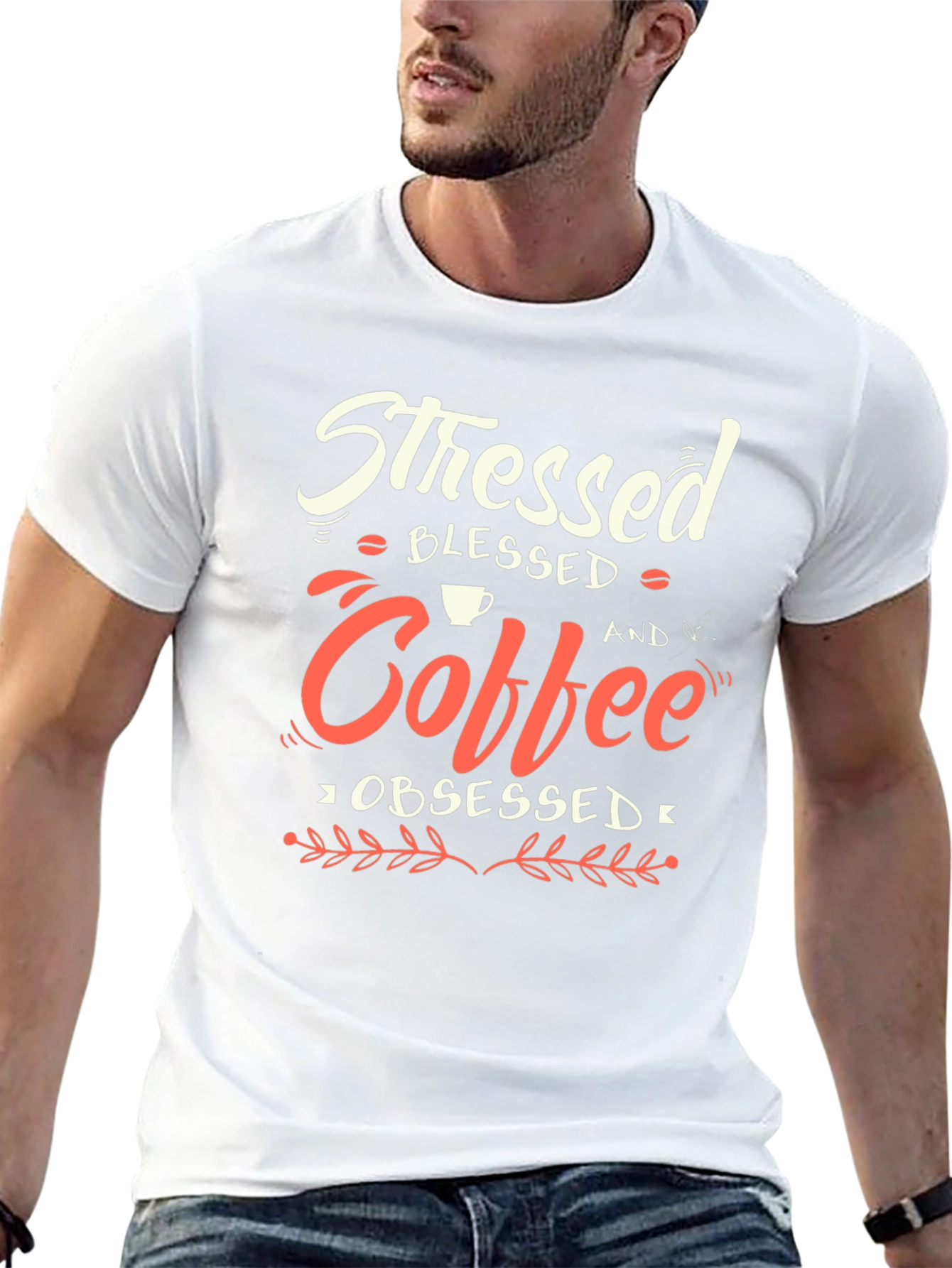 Stressed Blessed Coffee Obsessed T-Shirt