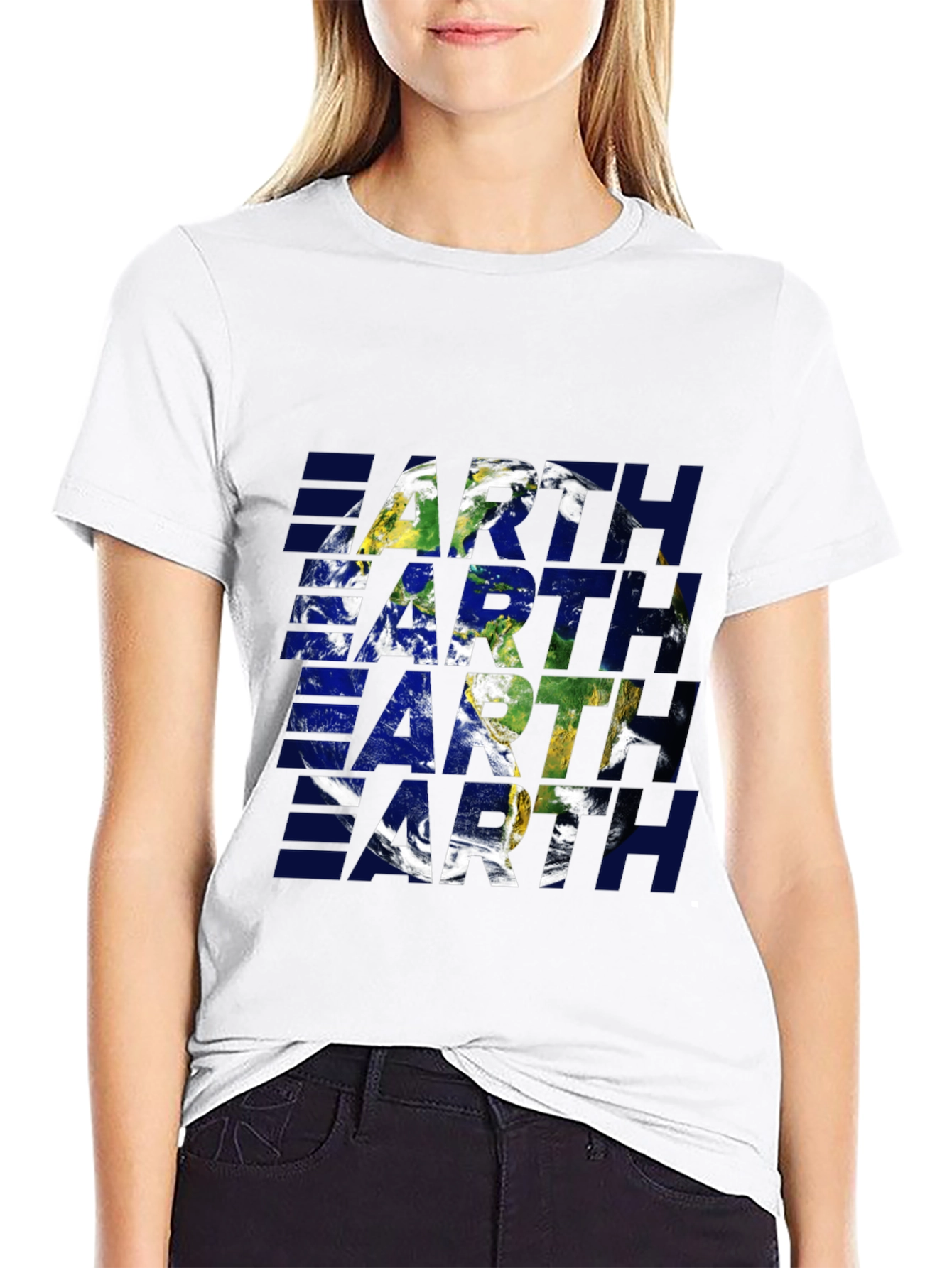Earth Graphic Tee - Stylish Planet Design