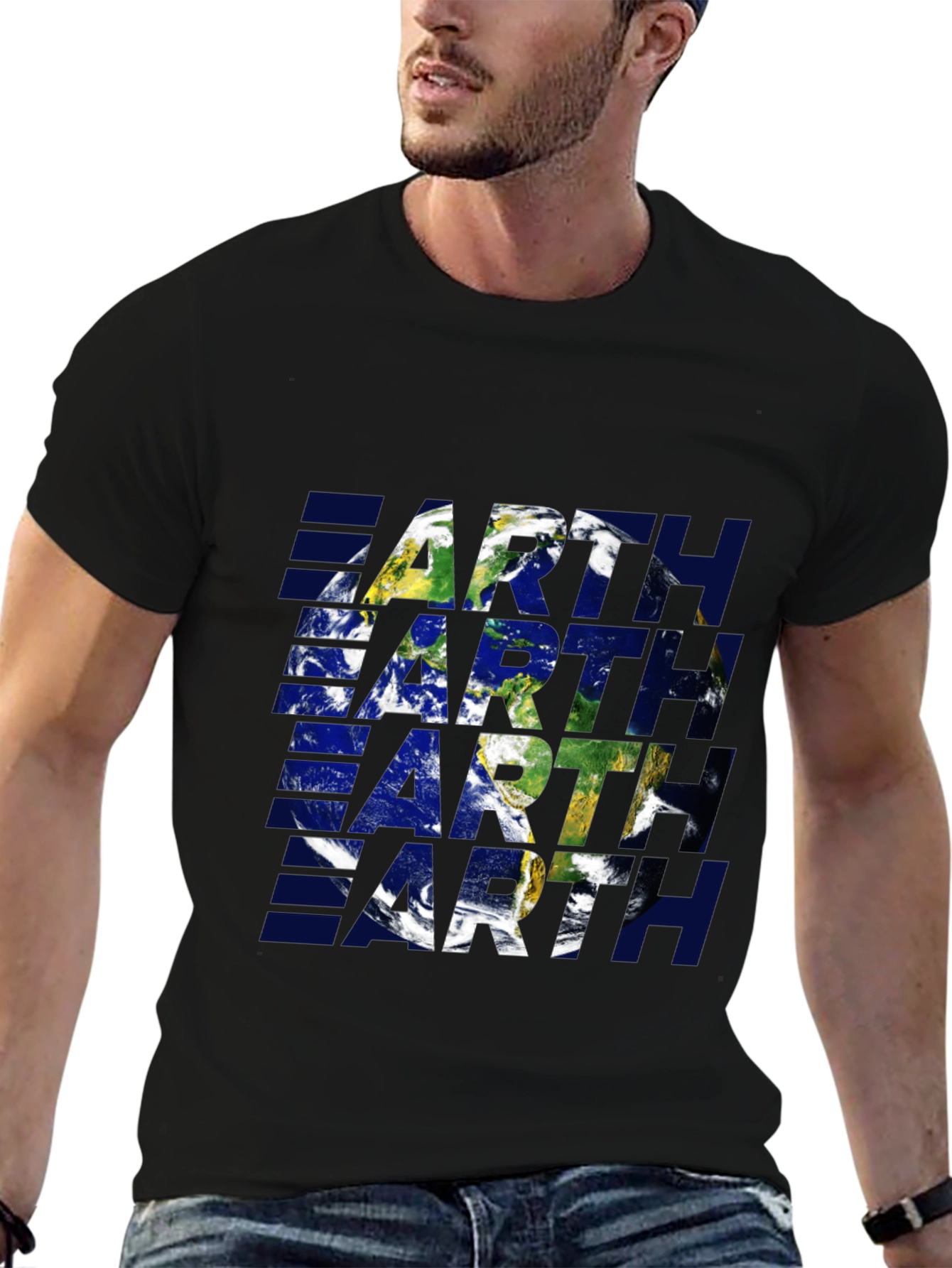 Earth Graphic Tee - Stylish Planet Design
