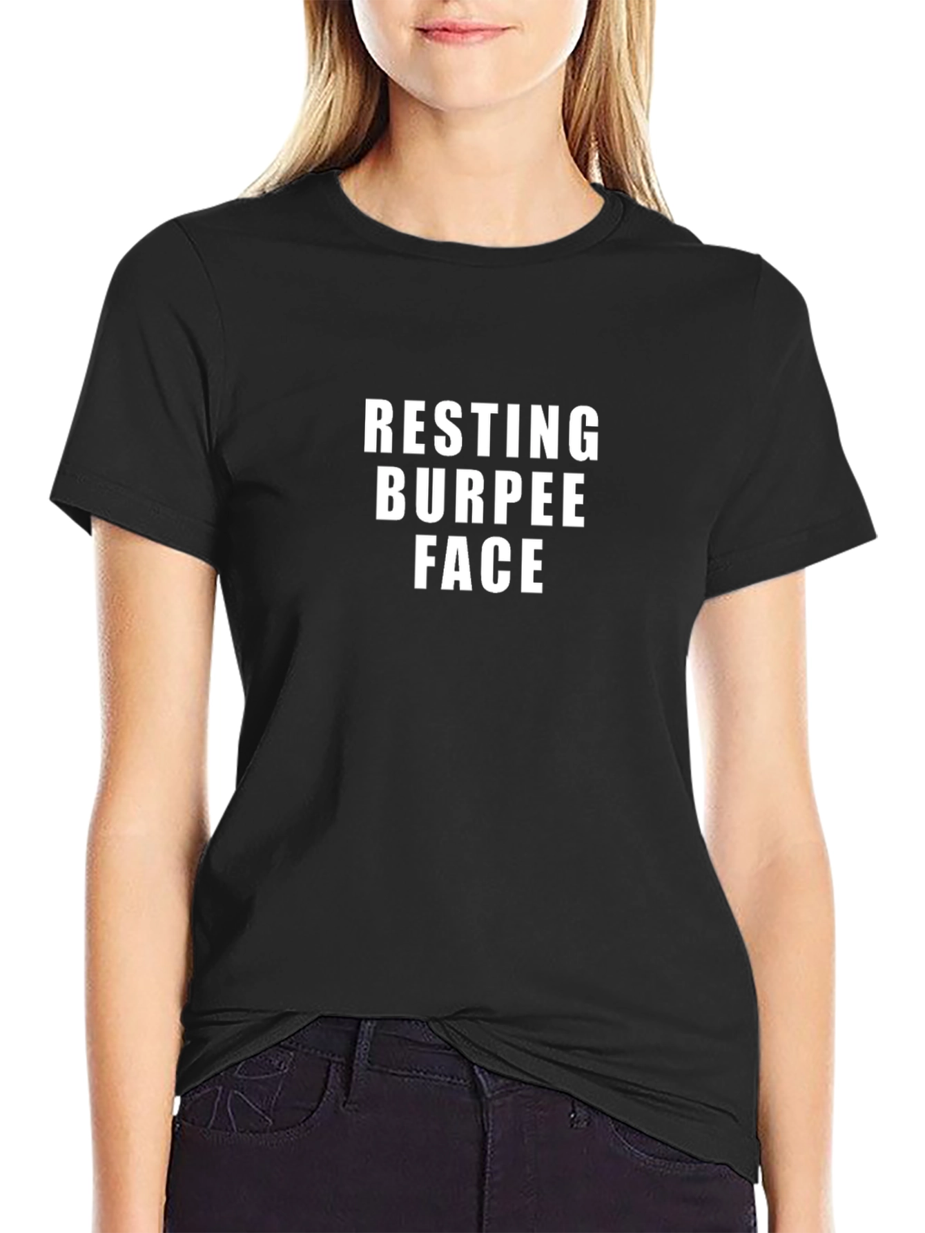Resting Burpee Face T-Shirt - Workout Apparel