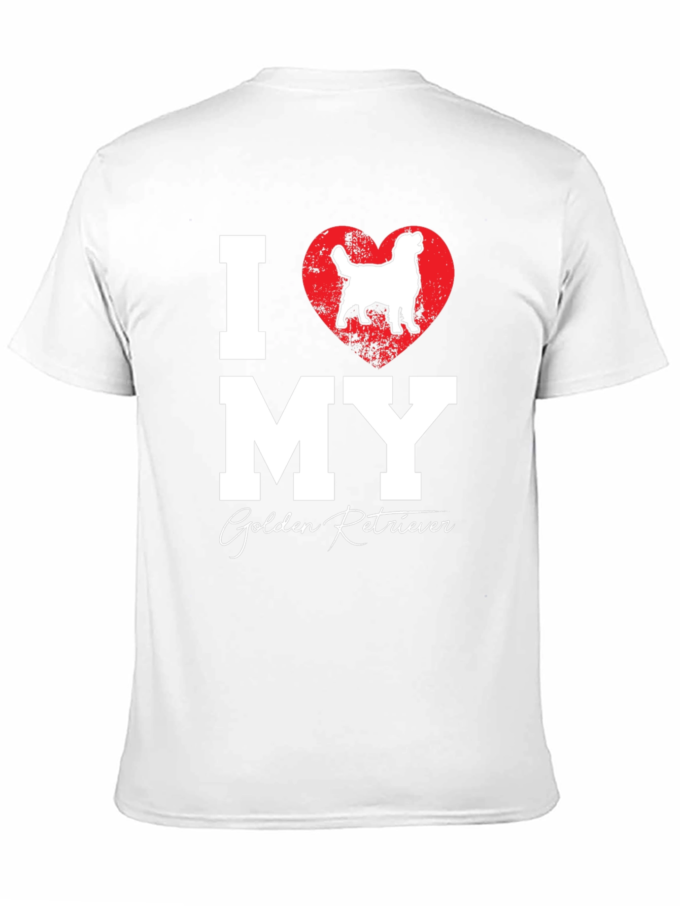 I Love My Golden Retriever Black T-Shirt