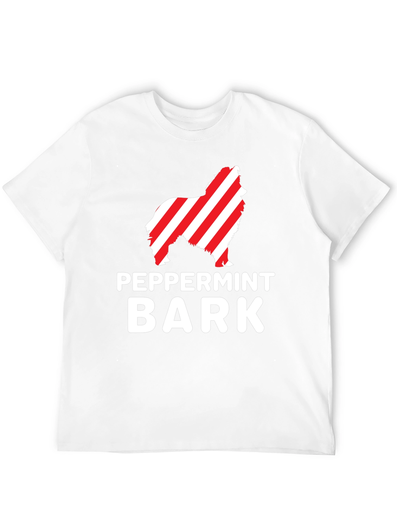 Peppermint Bark Dog Graphic Tee - Black