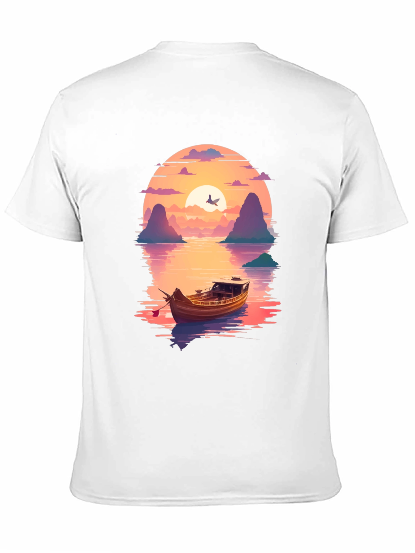 Sunset Boat Trip Graphic T-Shirt