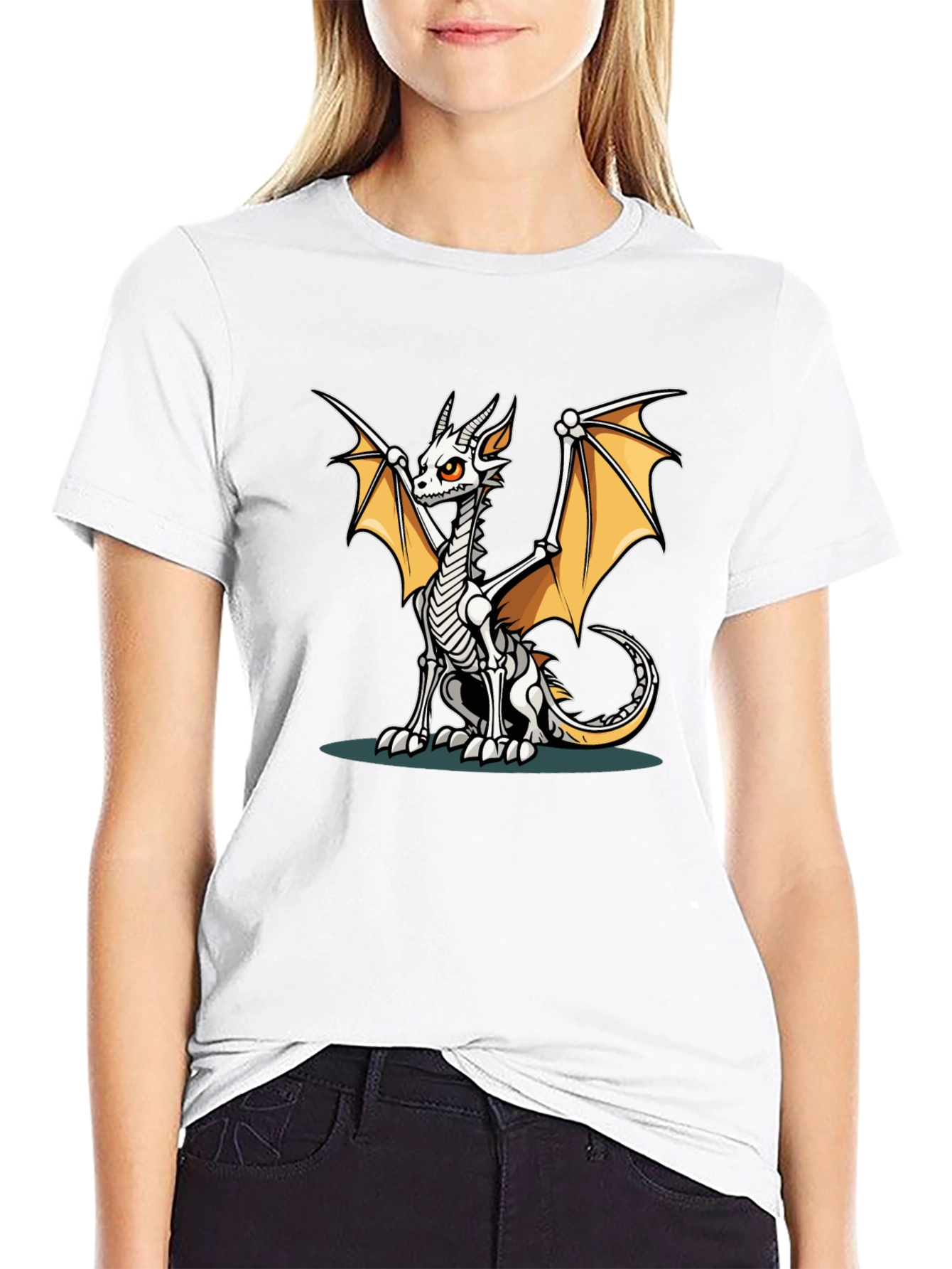 Dragon Skeleton Graphic Tee
