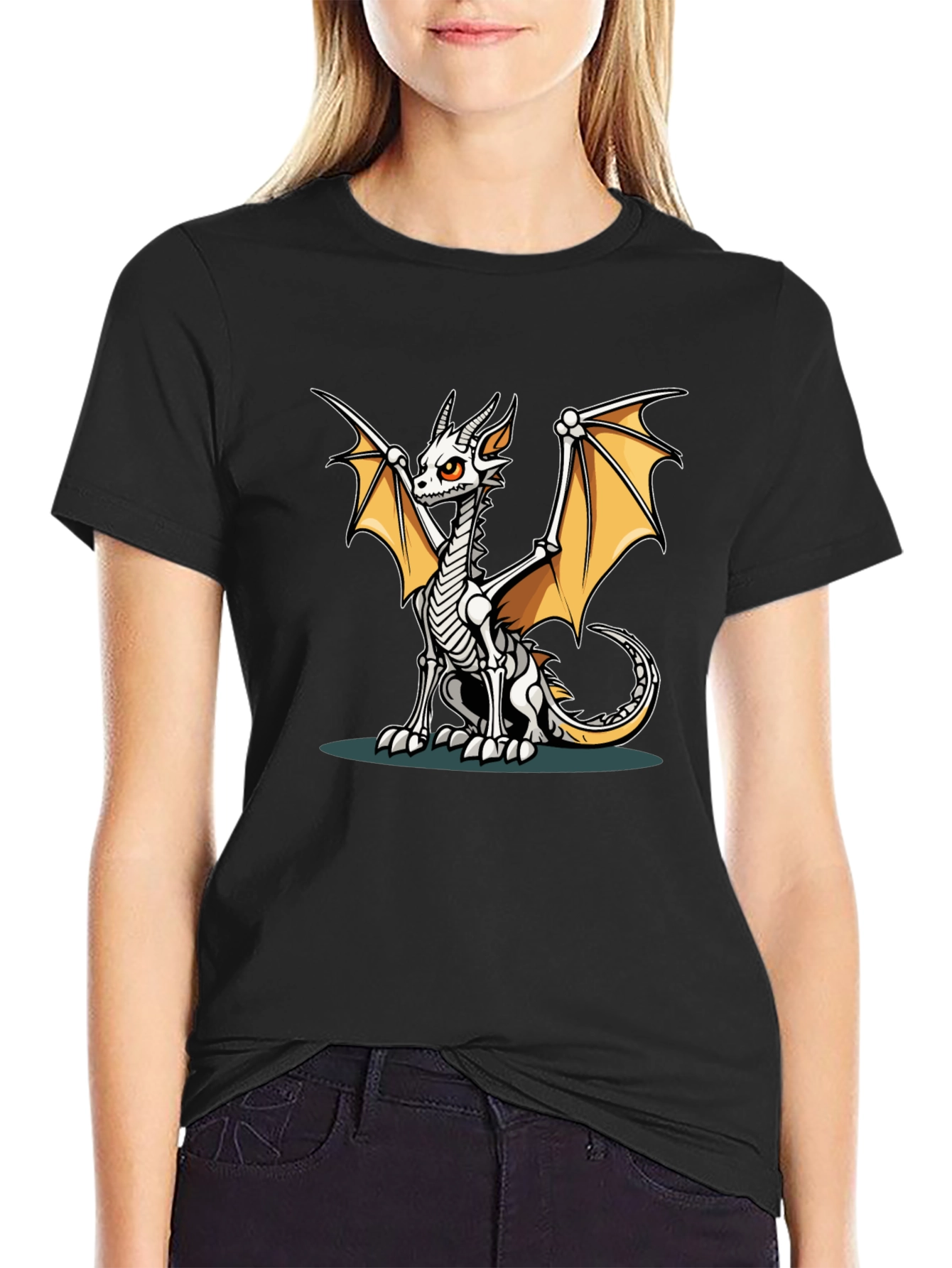 Dragon Skeleton Graphic Tee