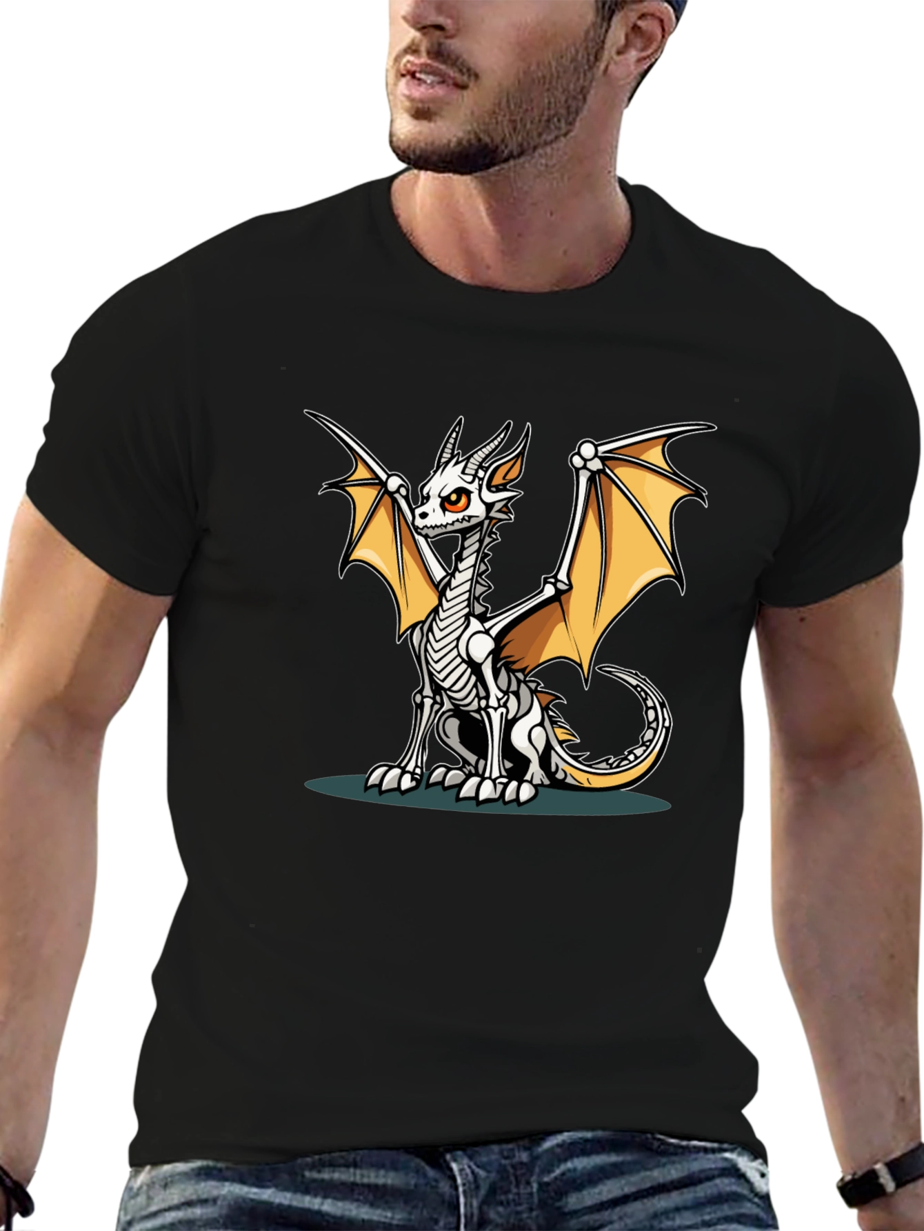 Dragon Skeleton Graphic Tee