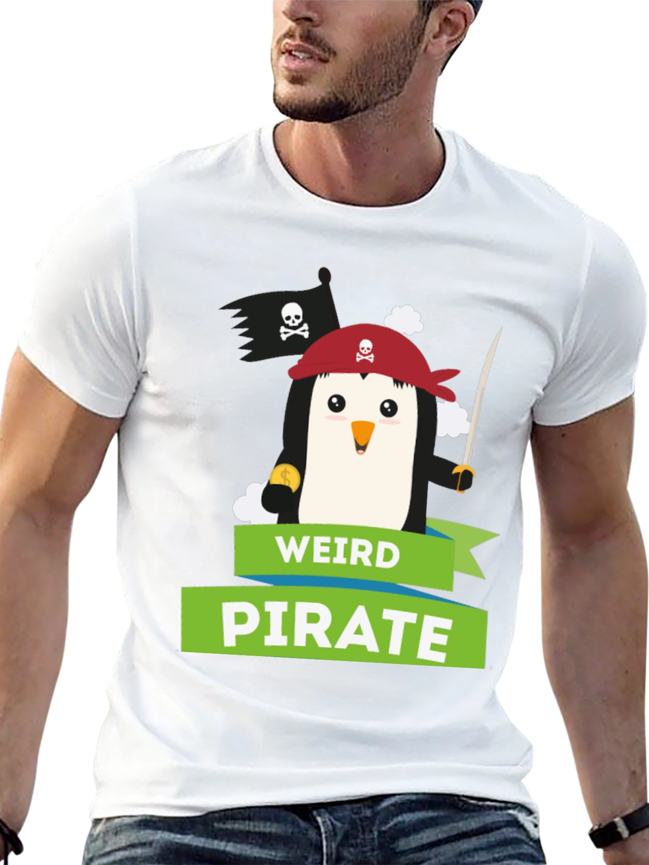Weird Pirate Penguin T-Shirt
