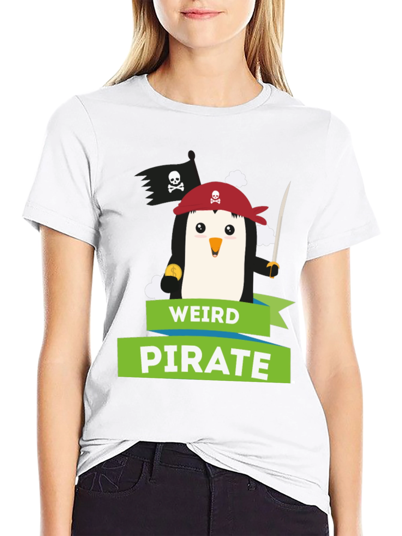 Weird Pirate Penguin T-Shirt