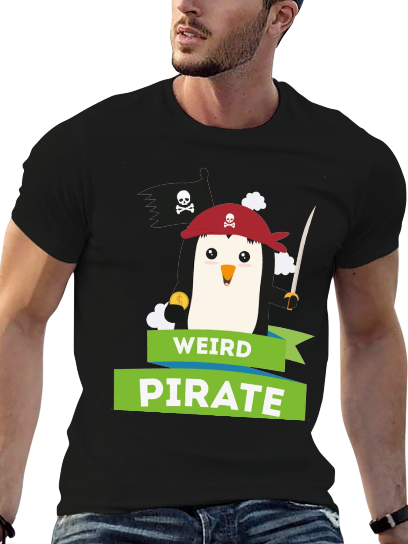 Weird Pirate Penguin T-Shirt