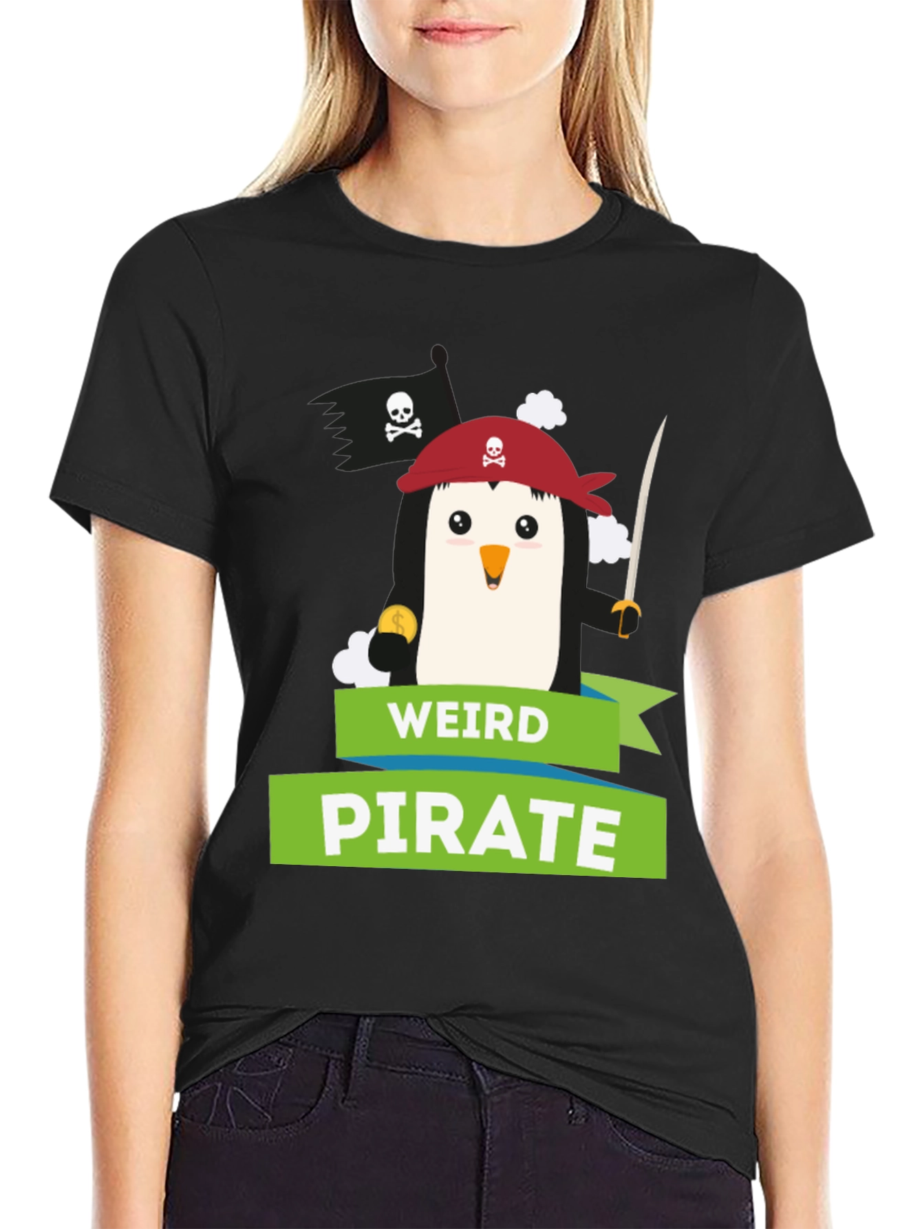 Weird Pirate Penguin T-Shirt