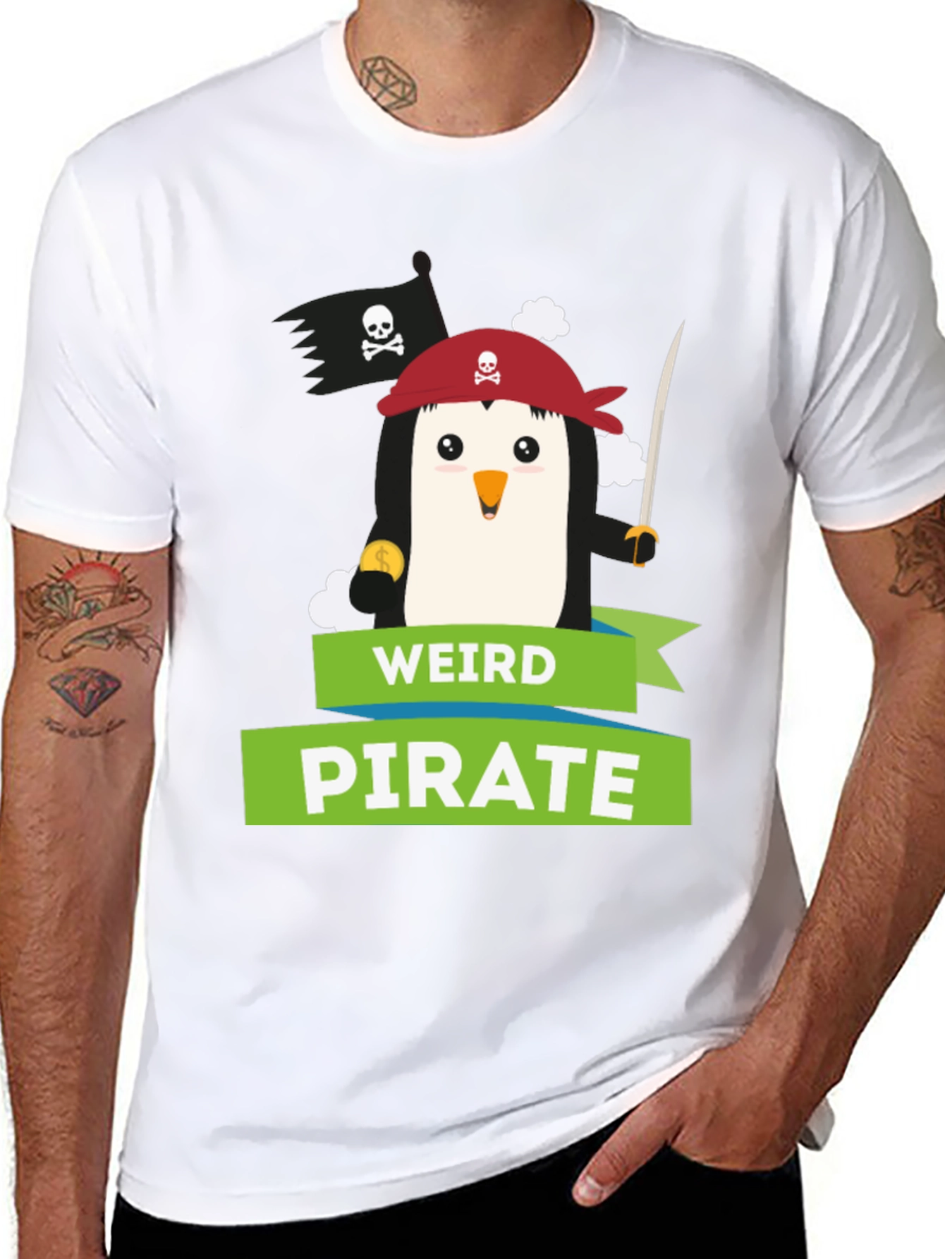 Weird Pirate Penguin T-Shirt