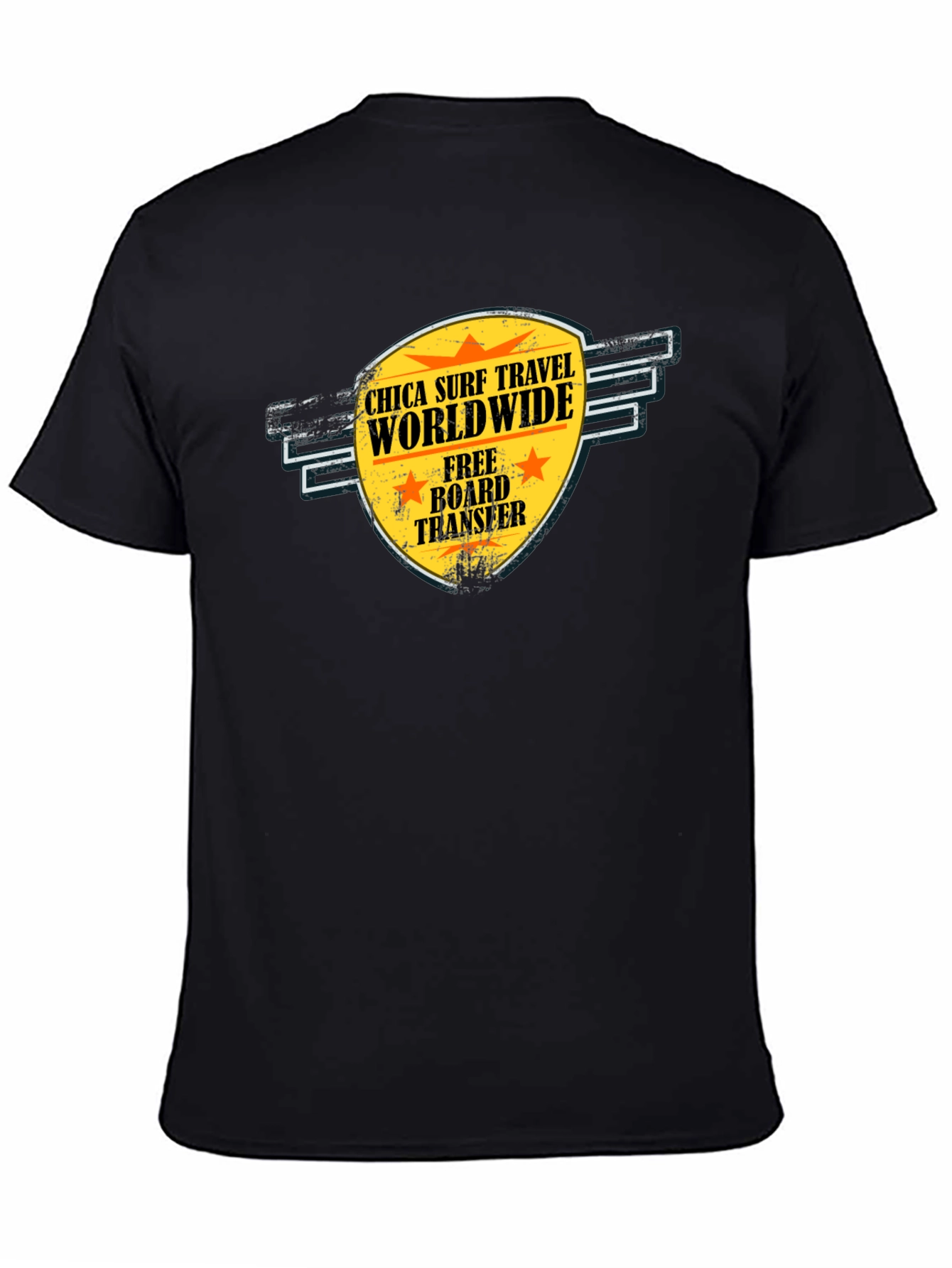Chica Surf Travel T-Shirt - Worldwide Adventure Tee