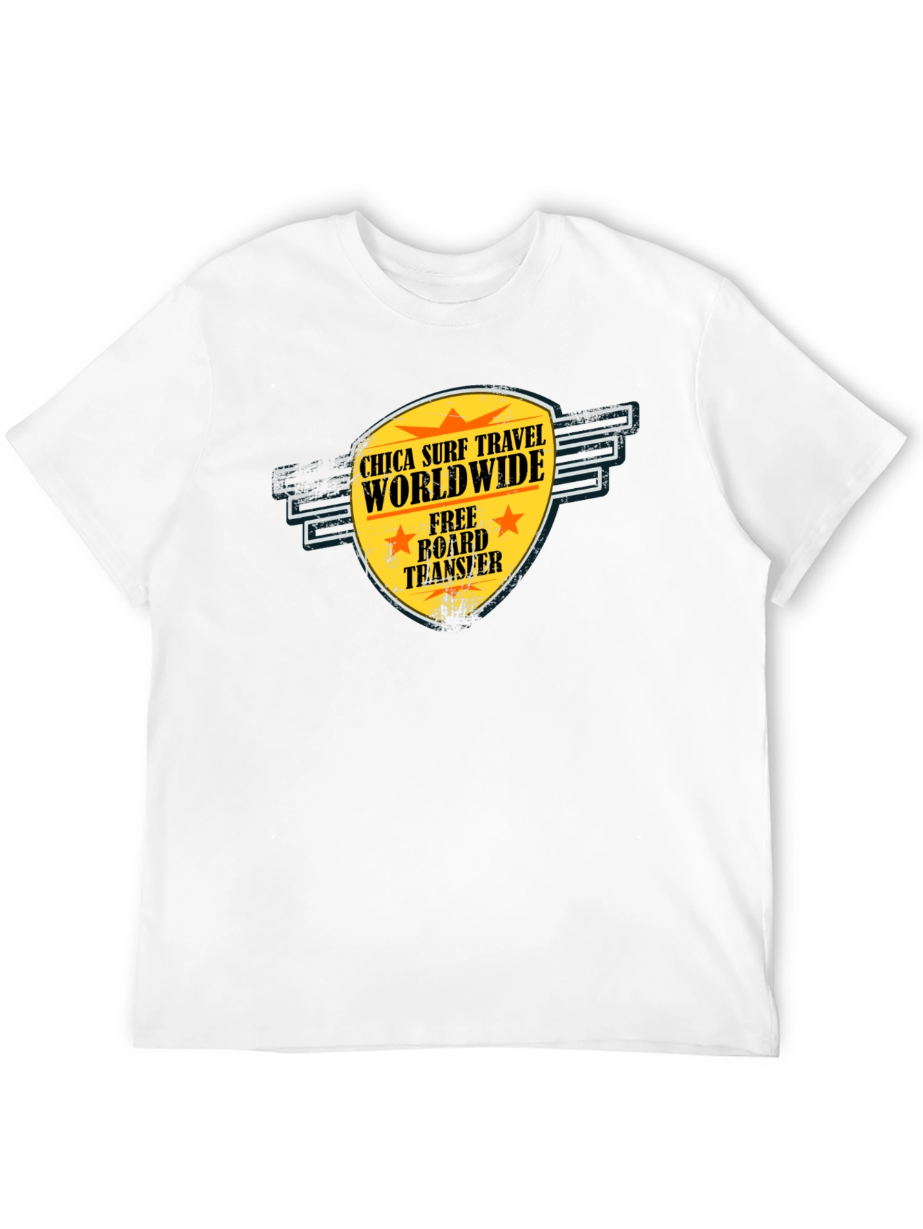 Chica Surf Travel T-Shirt - Worldwide Adventure Tee