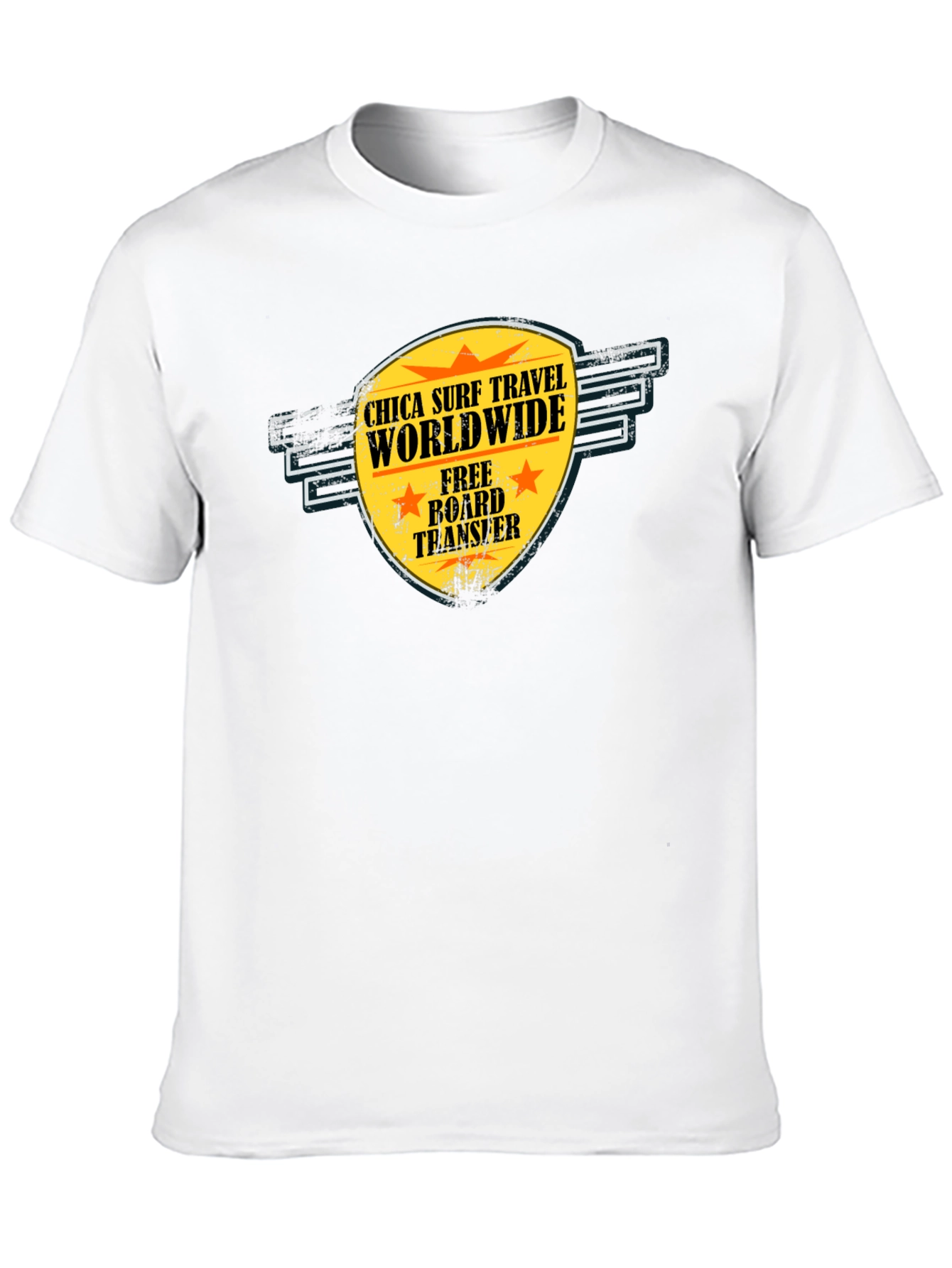 Chica Surf Travel T-Shirt - Worldwide Adventure Tee