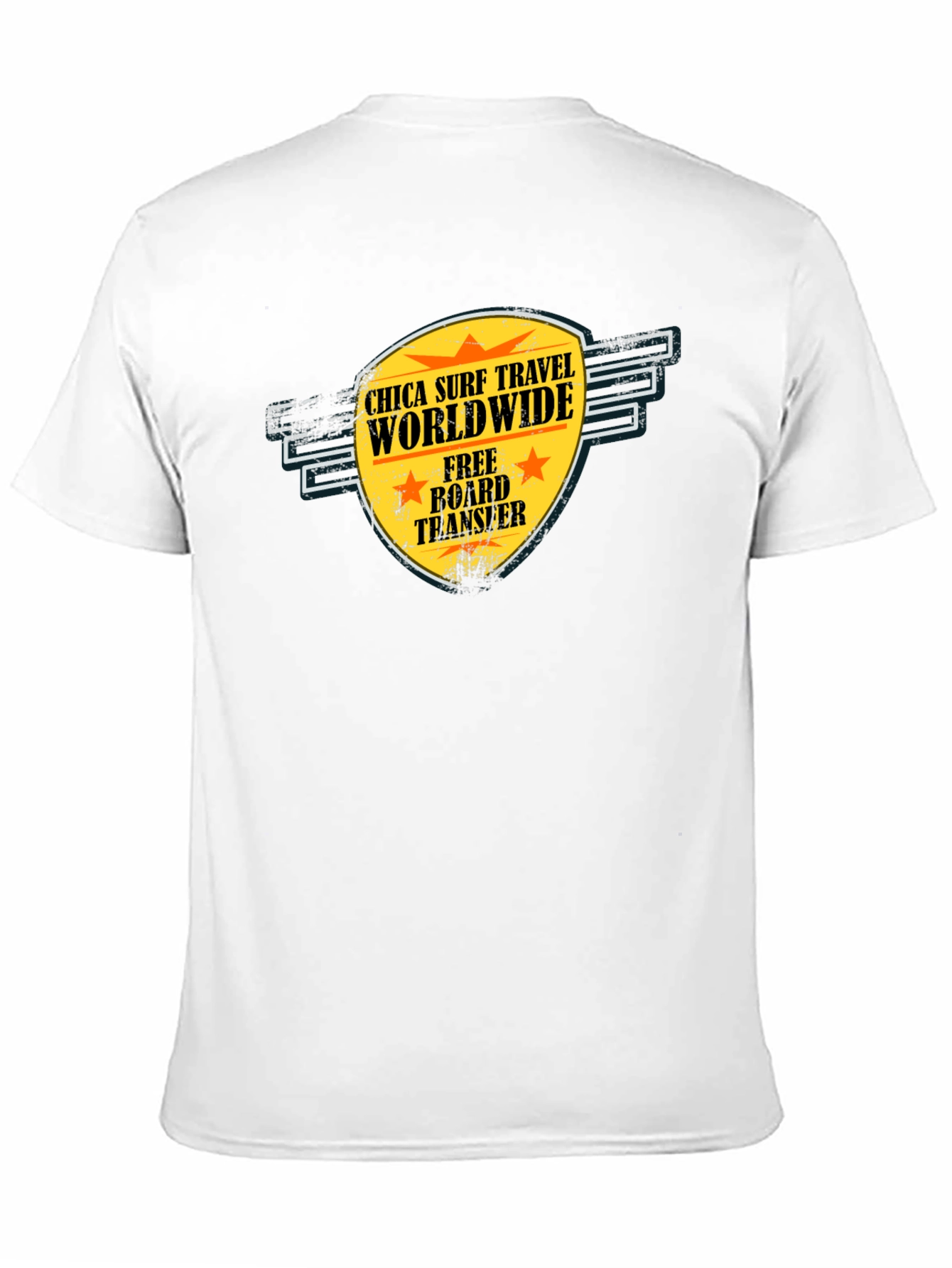 Chica Surf Travel T-Shirt - Worldwide Adventure Tee