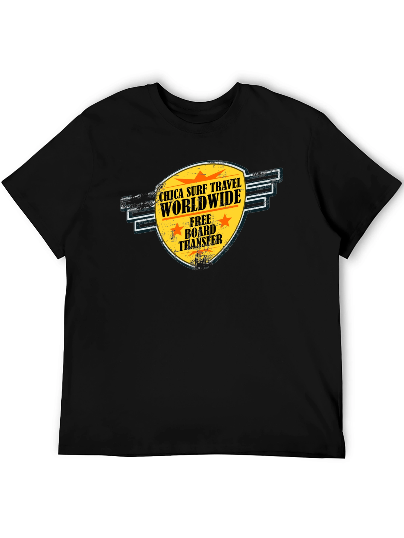 Chica Surf Travel T-Shirt - Worldwide Adventure Tee