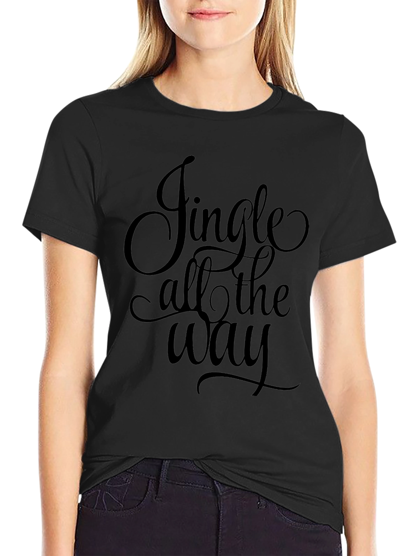 Jingle All the Way Black T-Shirt