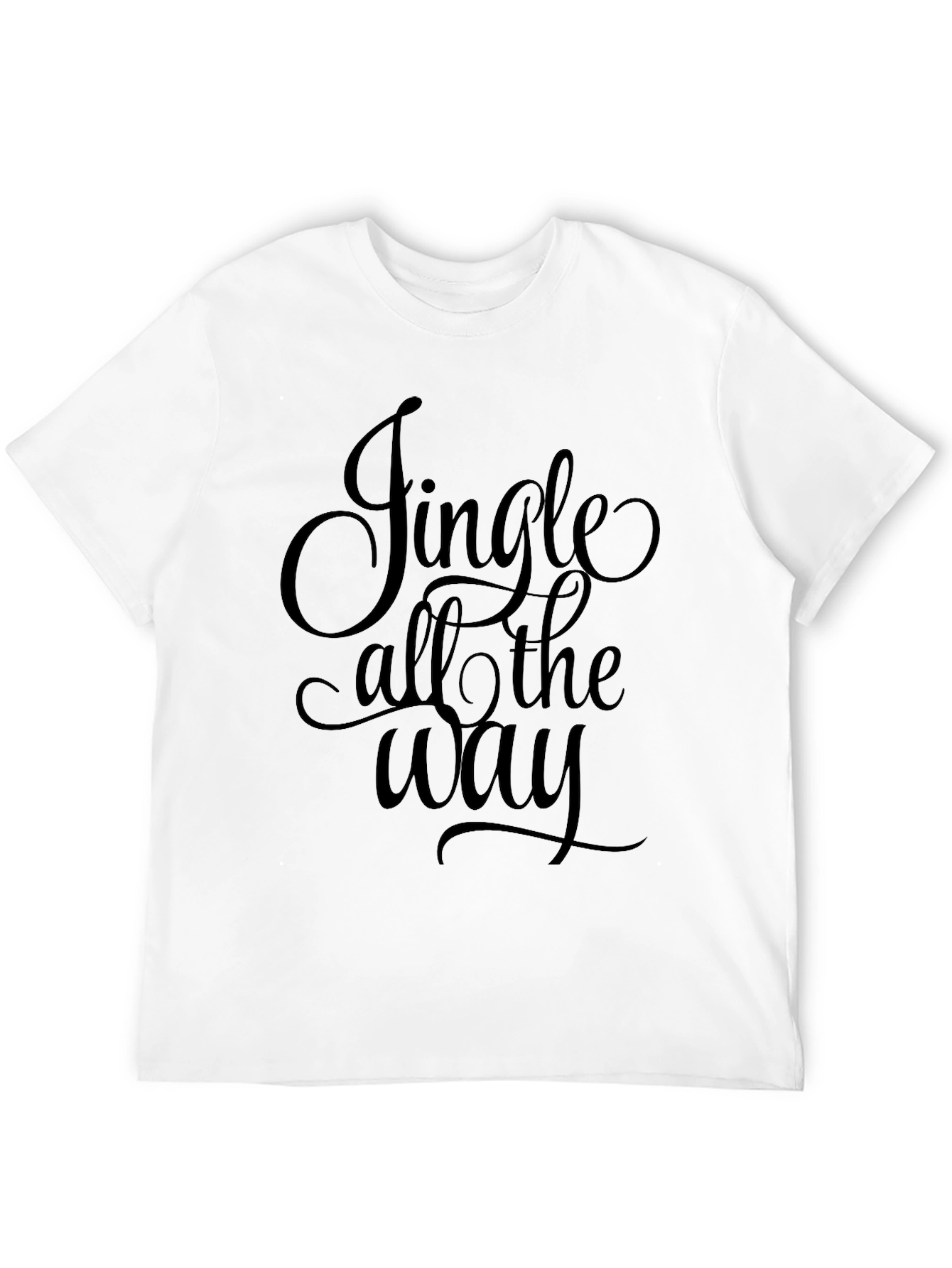 Jingle All the Way Black T-Shirt