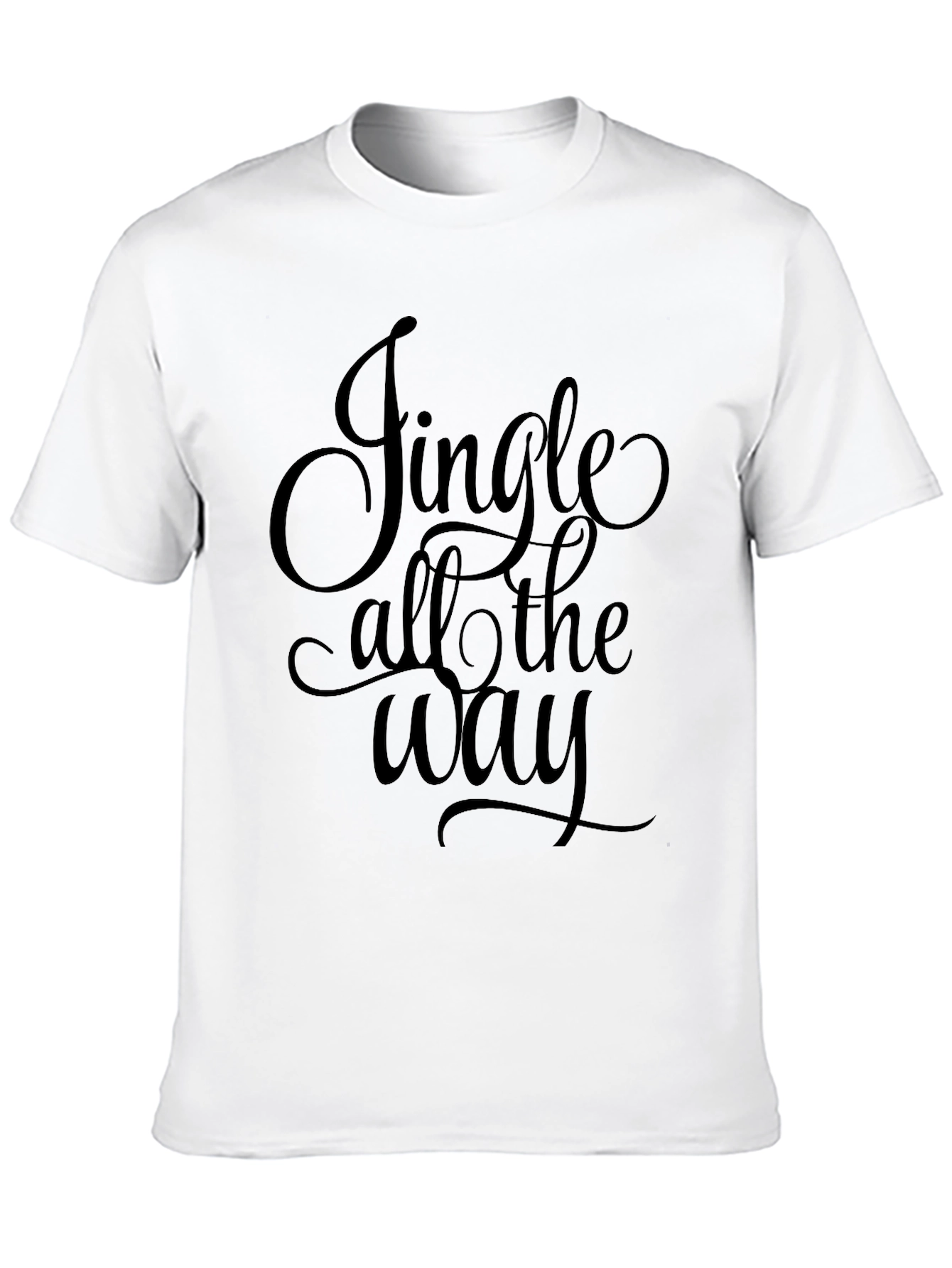 Jingle All the Way Black T-Shirt