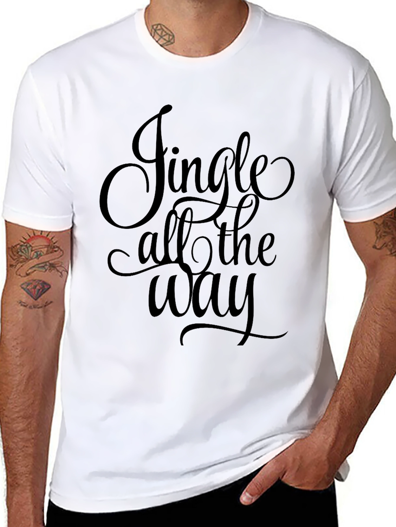 Jingle All the Way Black T-Shirt