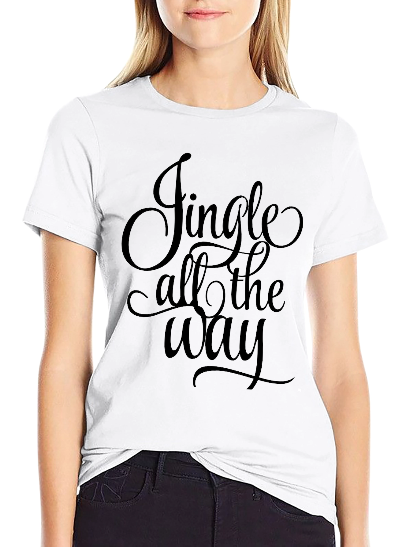 Jingle All the Way Black T-Shirt